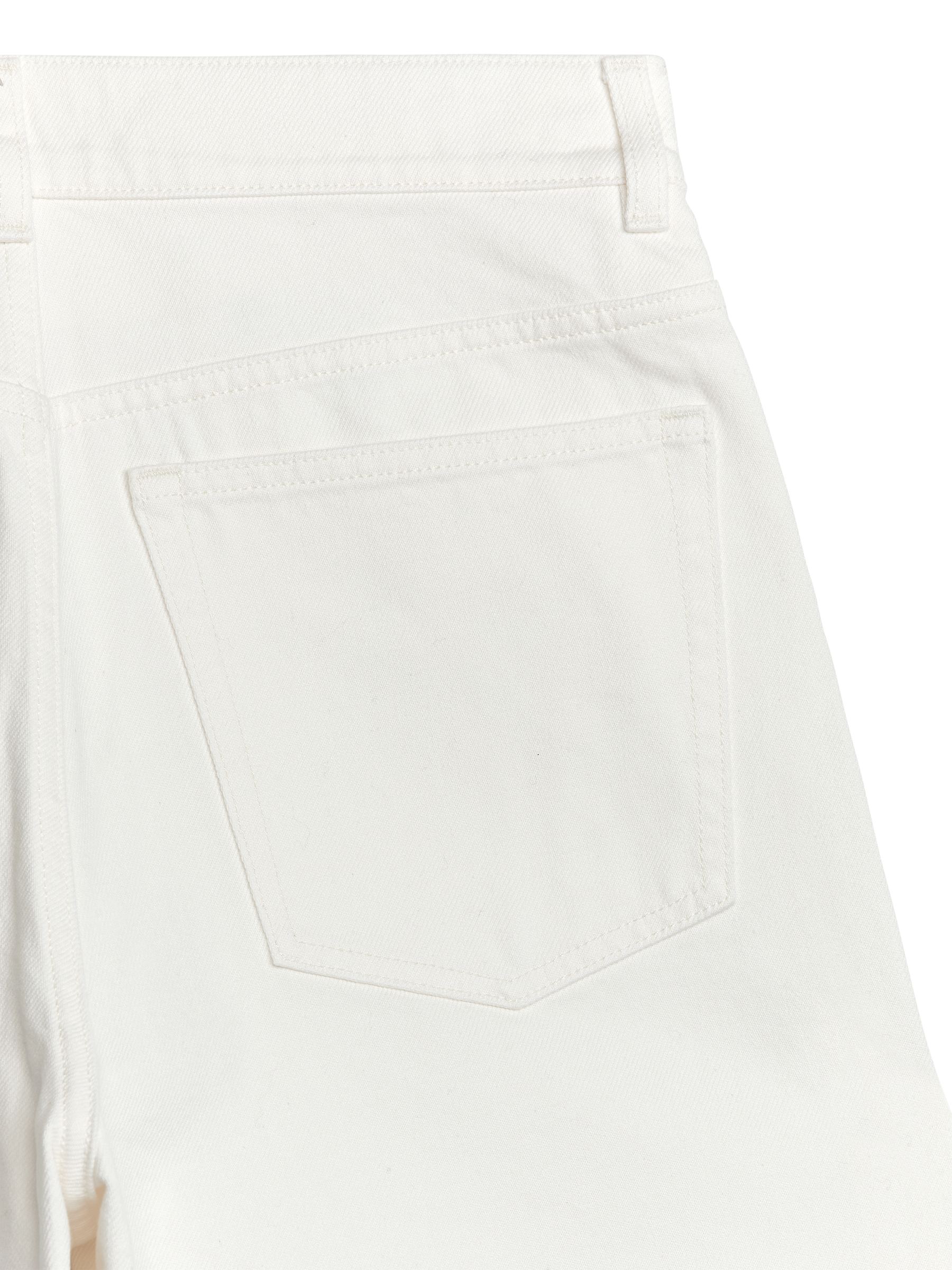 BARREL LEG Non-Stretch Jeans - White - Loose fit - Women - StillMedia/DescriptiveDetail - 1