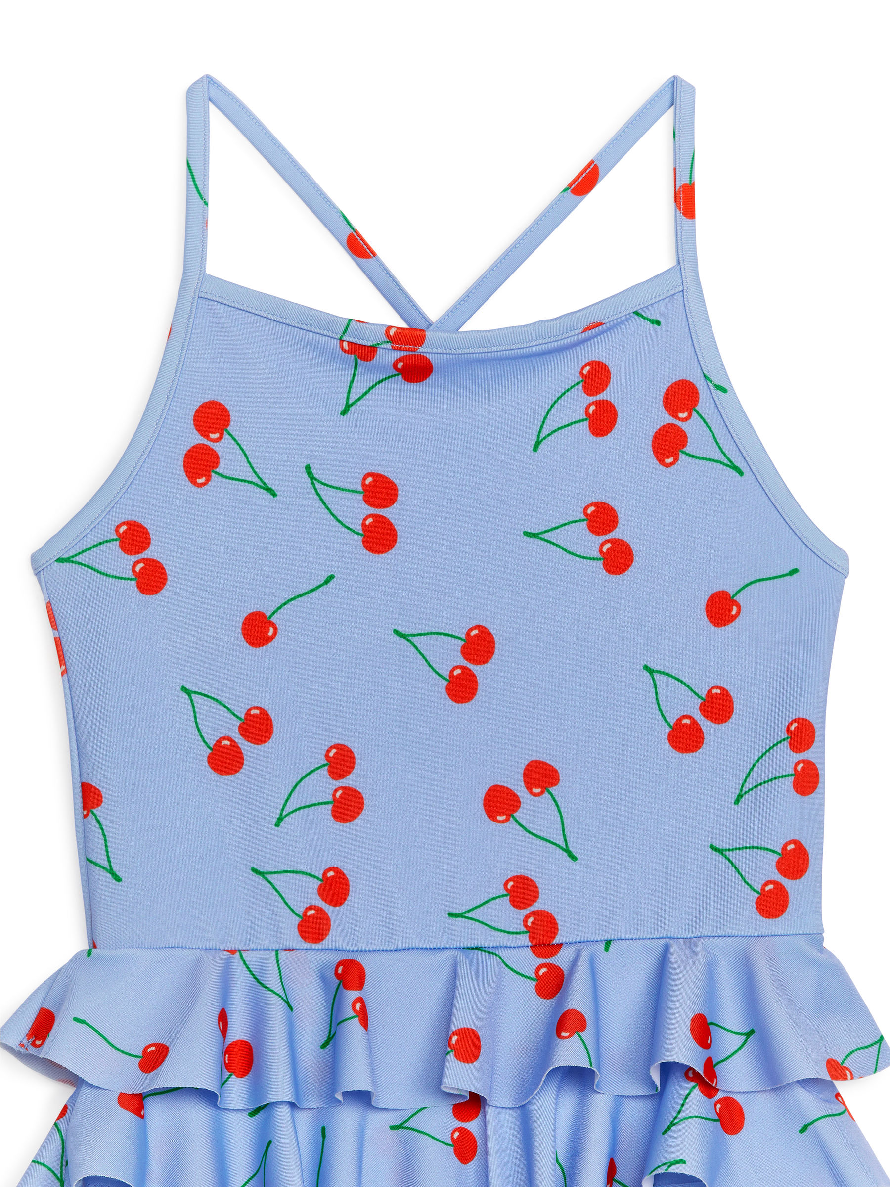 Frill Swimsuit - Blue - Regular fit - Children - StillMedia/DescriptiveDetail - 1