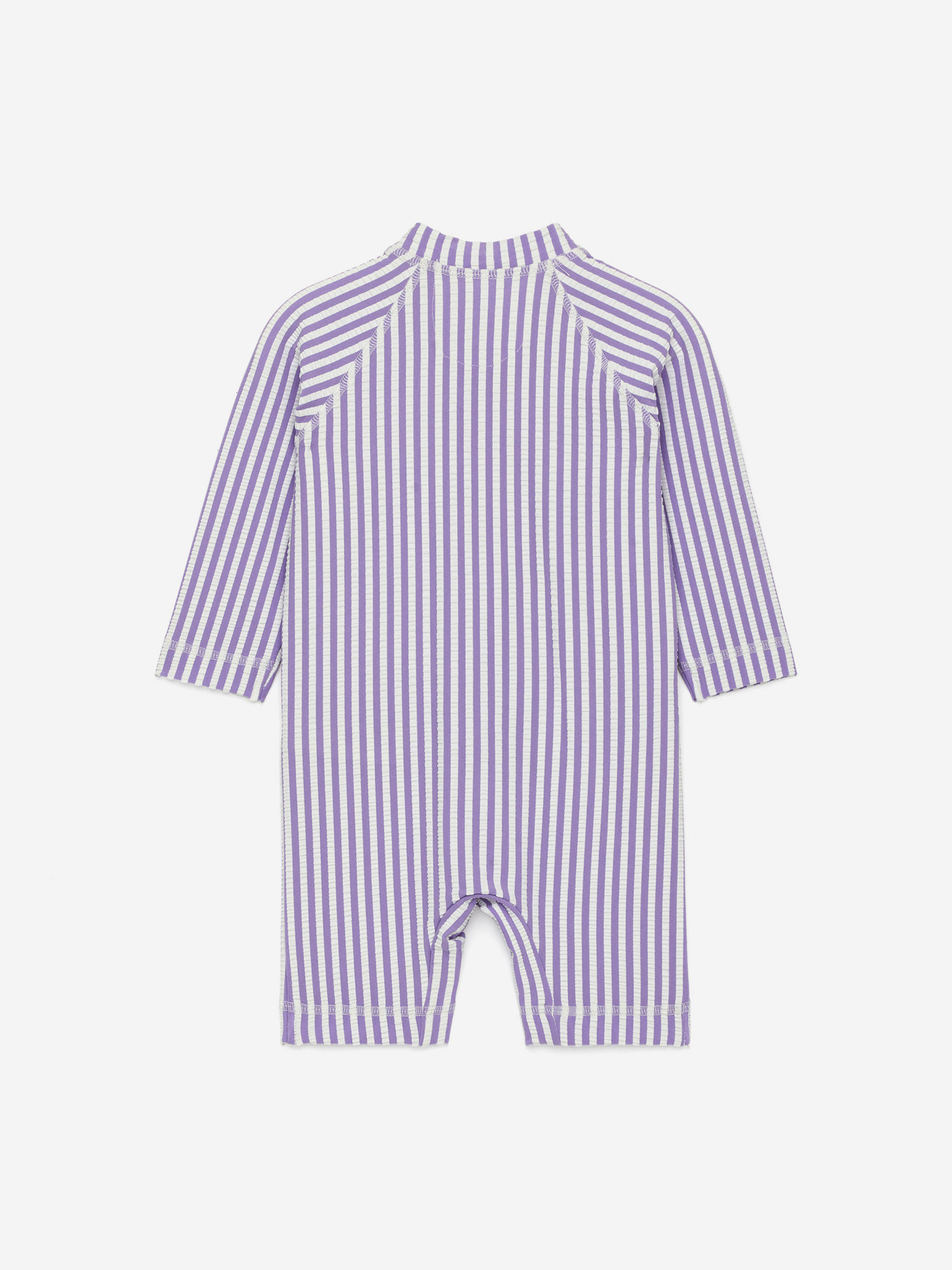 Long Seersucker UV Swim Overall - Lilac/White - Regular fit - Children - StillMedia/DescriptiveStillLife - 2