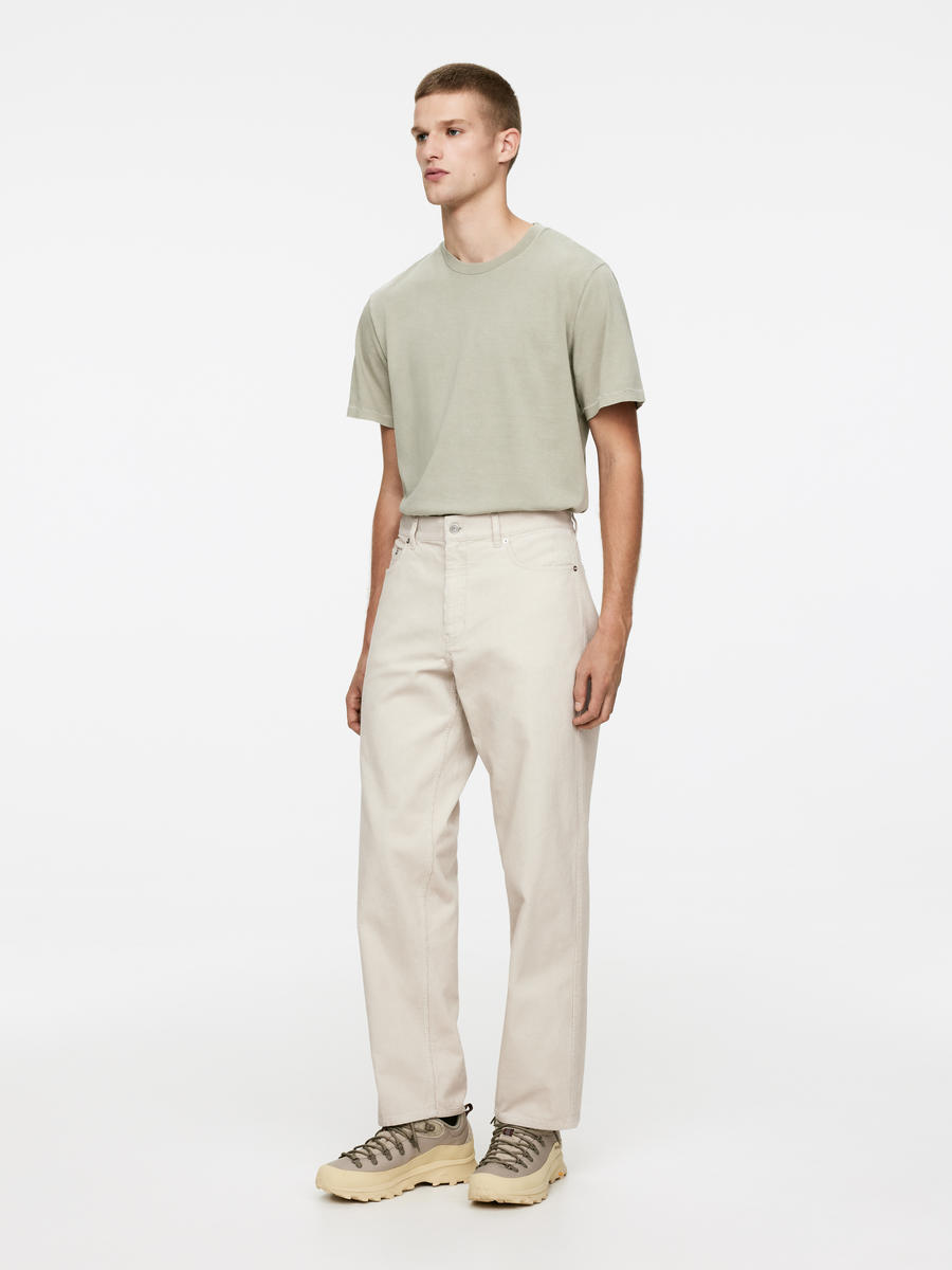 LOOSE Corduroy Trousers-#CDCCC2-9727