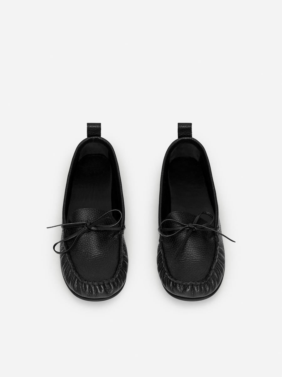 Loafer aus Leder-Schwarz-12465