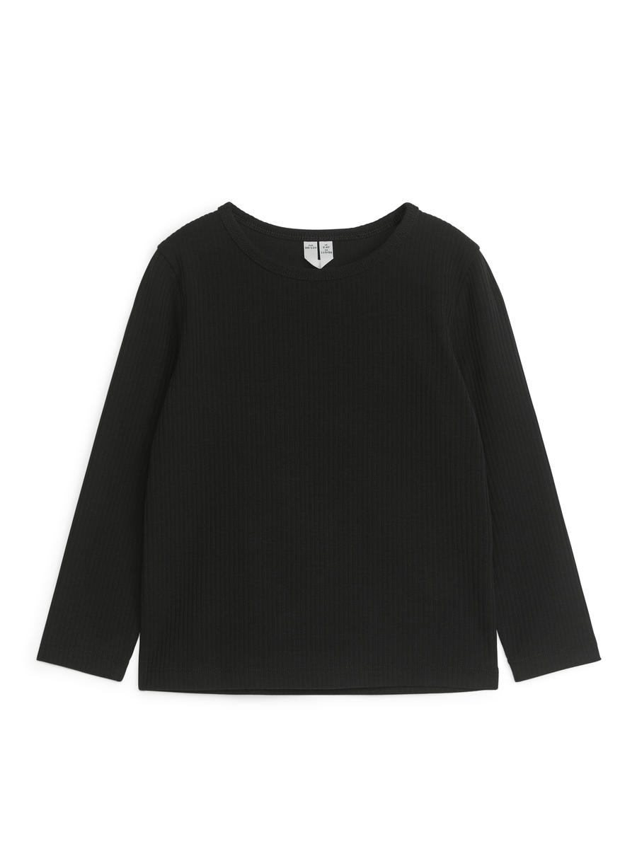 Rib Top-Black-4246