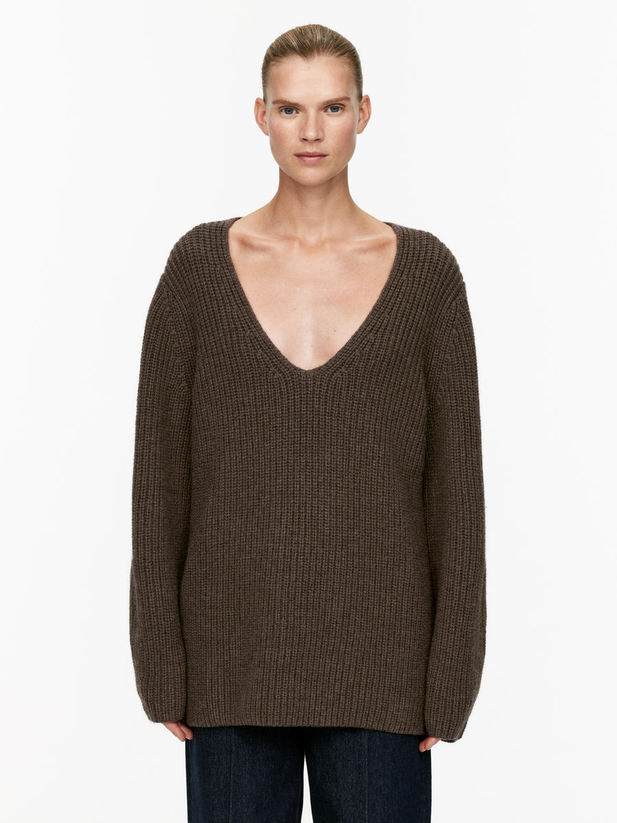 Nativa Wool Jumper-#7B7164-13228