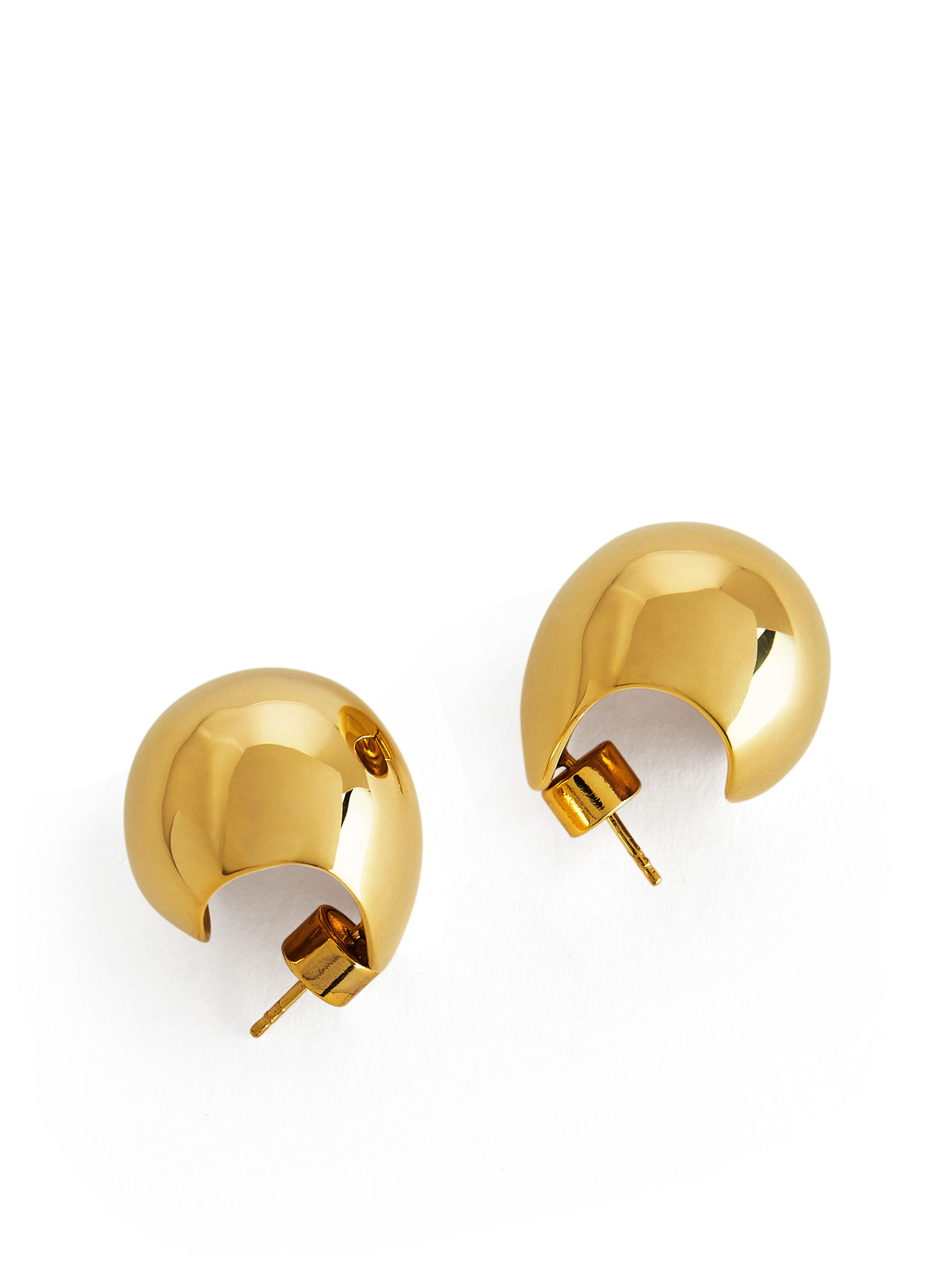 Hoop Sphere Earrings - Gold - Women - StillMedia/DescriptiveStillLife - 6