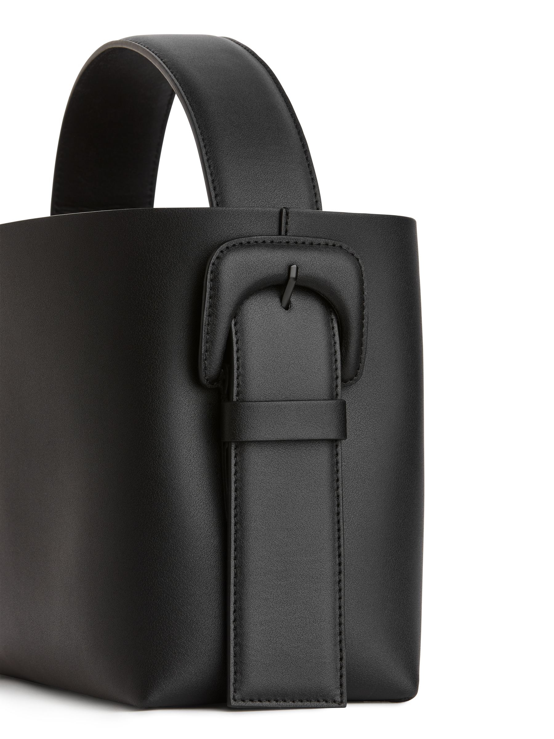 Umhängetasche aus festem Leder - Schwarz - Damen - StillMedia/DescriptiveDetail - 5