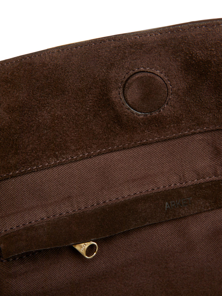 Suede Tote Bag - Dark Brown - Women - 1226126001