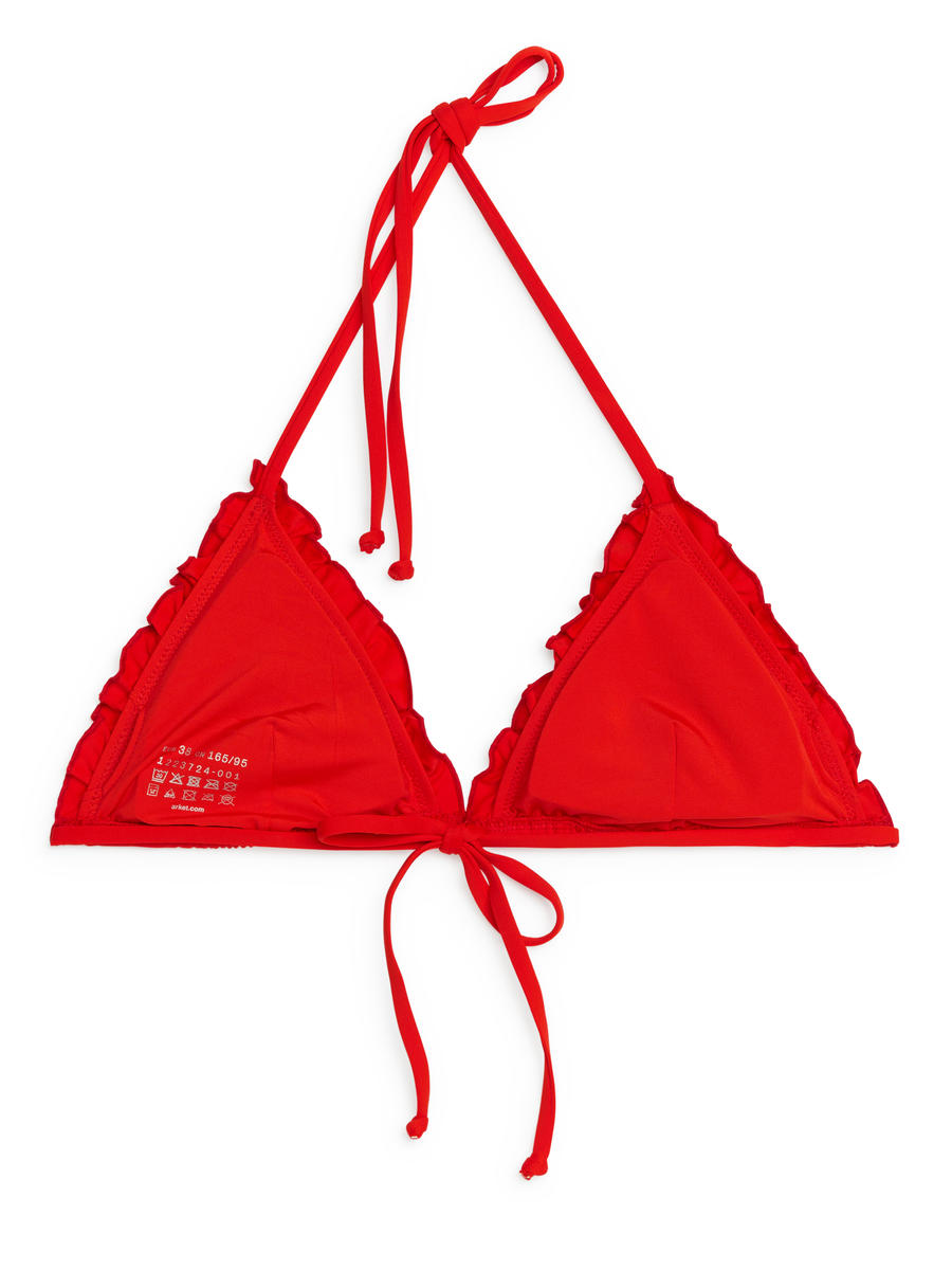 Bikinioberteil mit Babylock-Nähten - Rot - Women - 1223659001