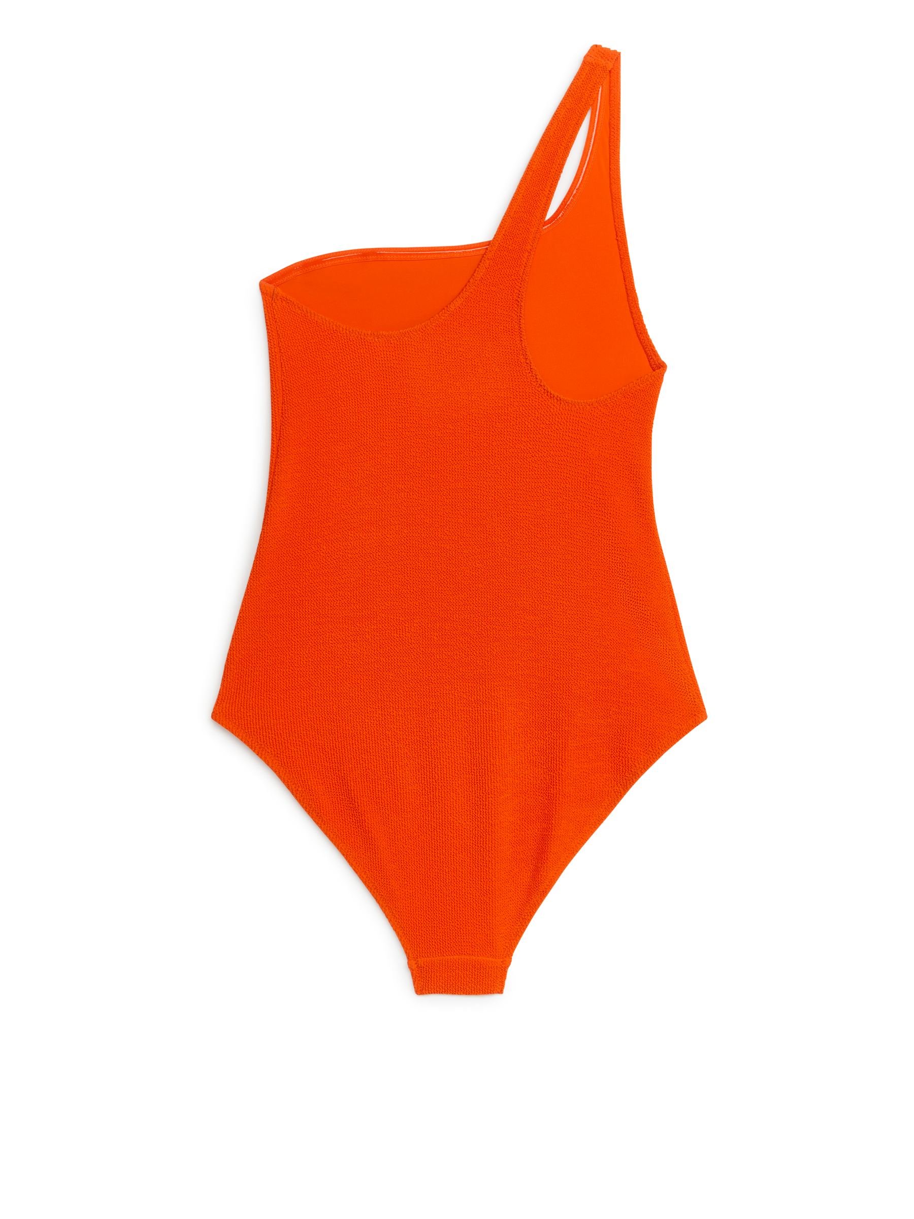 Traje de baño arrugado de un solo hombro - Naranja - Women - StillMedia/DescriptiveStillLife - 1