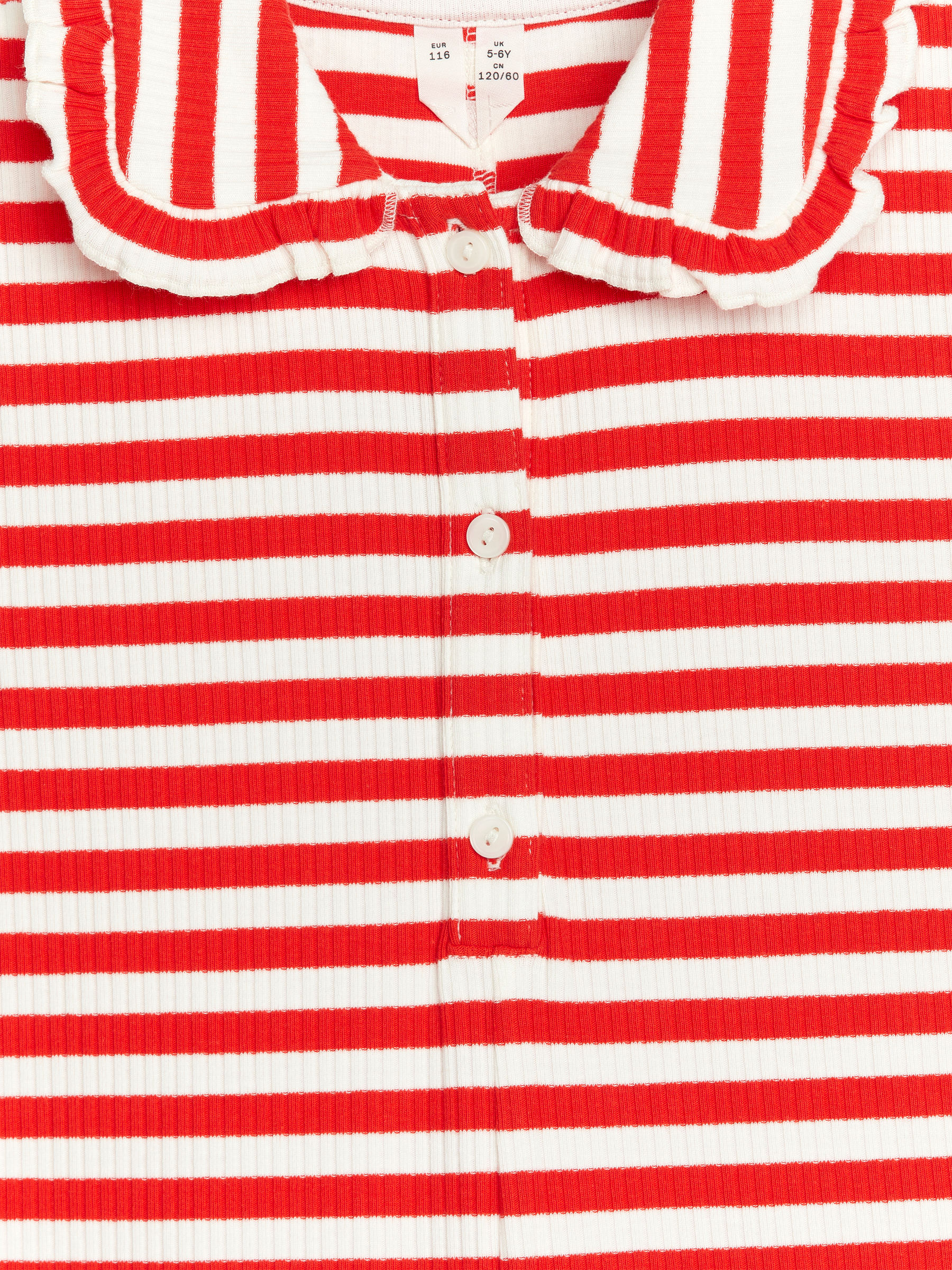 Jumpsuit mit gerüschtem Kragen - Weiß/Rot - Regular Fit - Kinder - StillMedia/DescriptiveDetail - 3