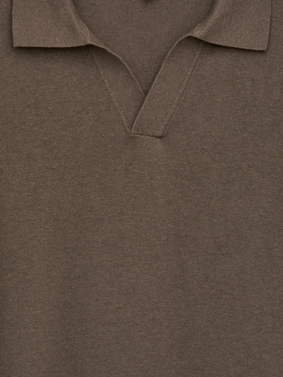 Linen-Blend Polo T-shirt main image 1