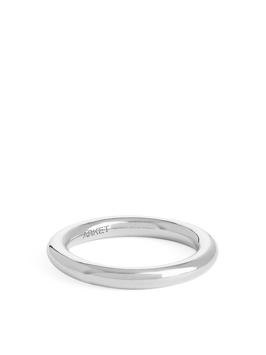 Zylinderförmiger Ring aus Sterlingsilber-#666B75-7746