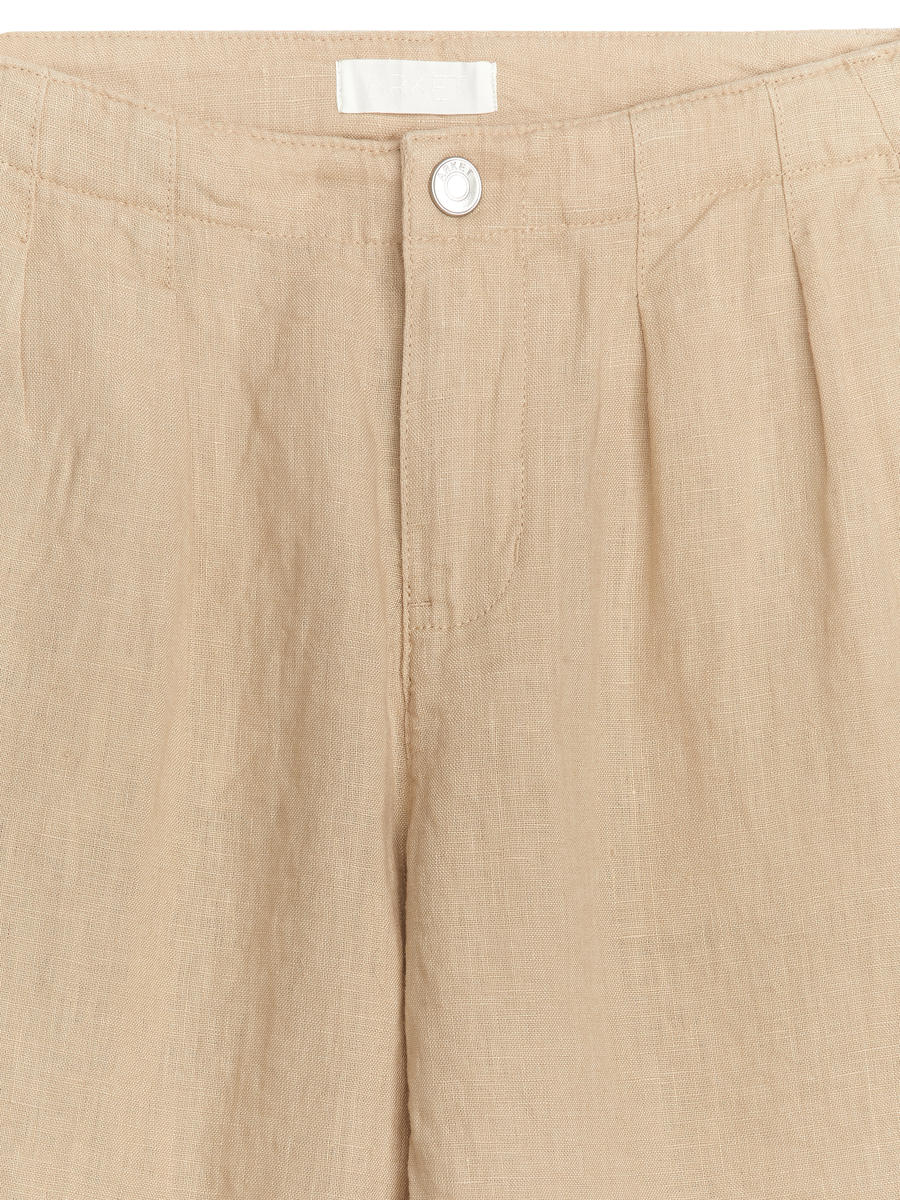 Linen Trousers - Beige - Regular fit - Children - 1216309001