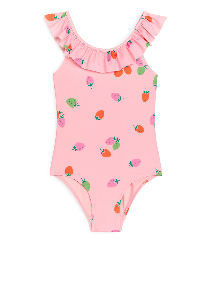 Badeanzug mit Rüschen - Rosa - Regular Fit - Children - 1227569001