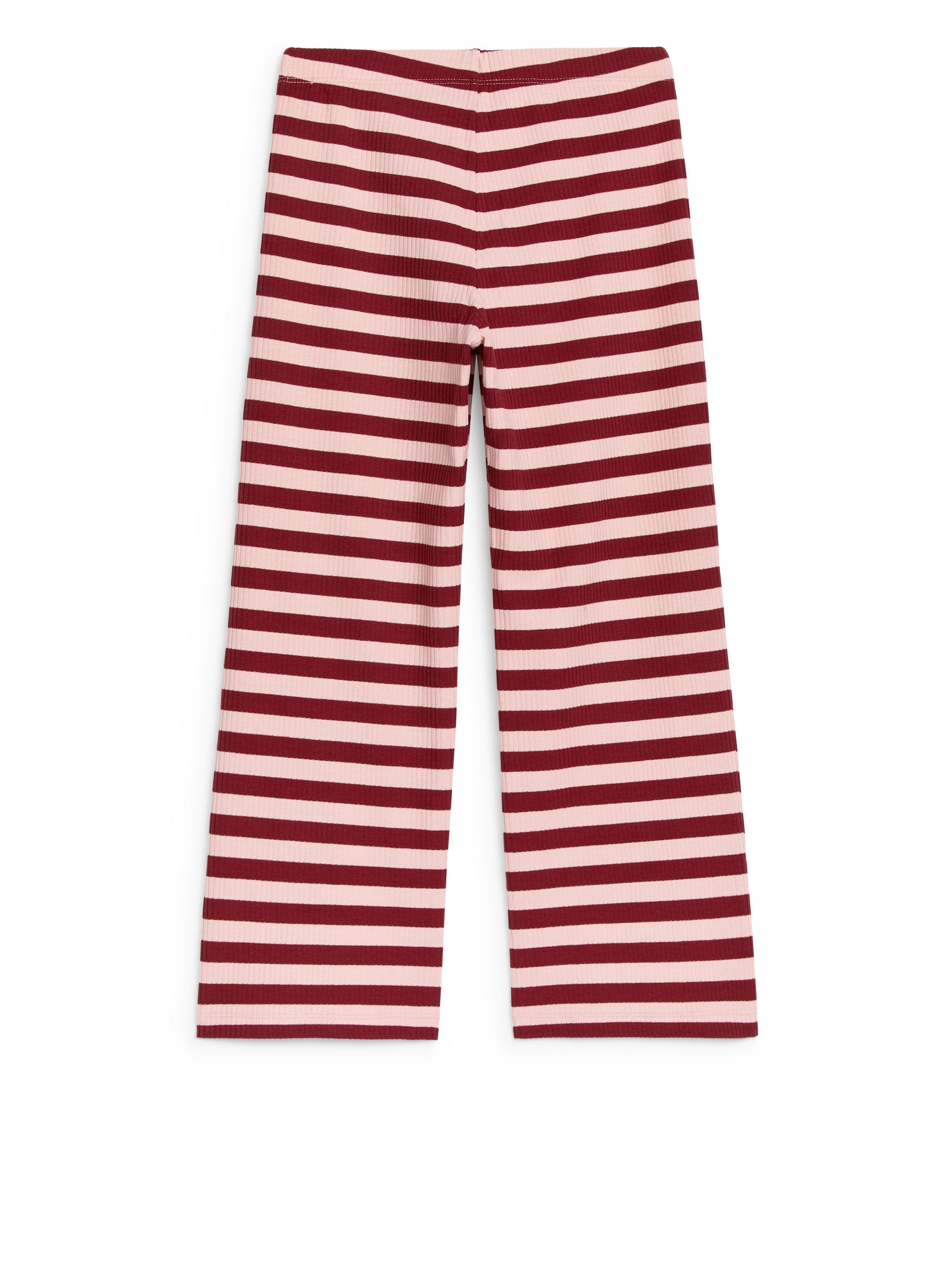 Rib Cotton Trousers - Burgundy/Pink - Regular fit - Children - StillMedia/DescriptiveStillLife - 2