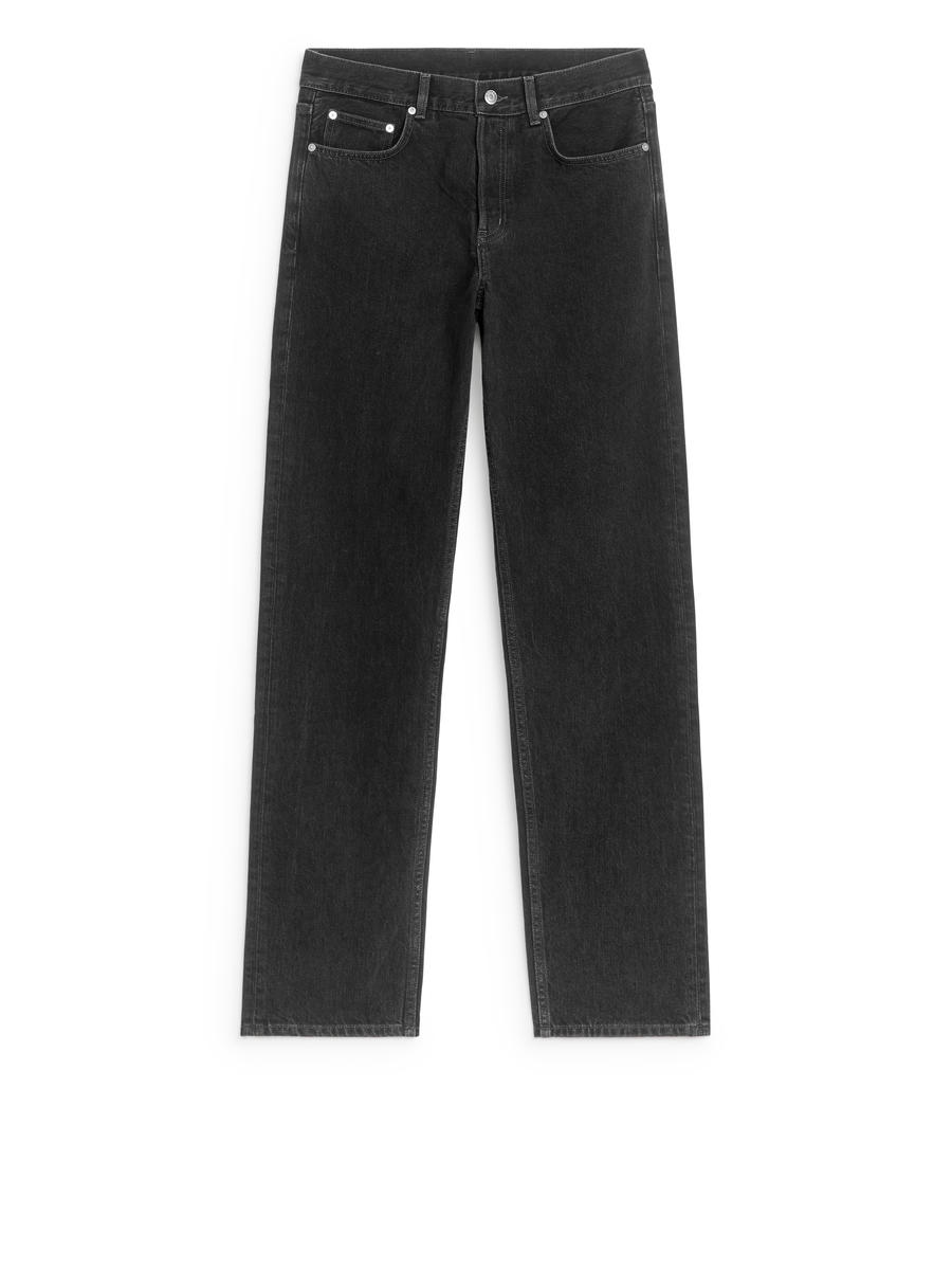 OCEAN Loose Straight Jeans-#272628-12002