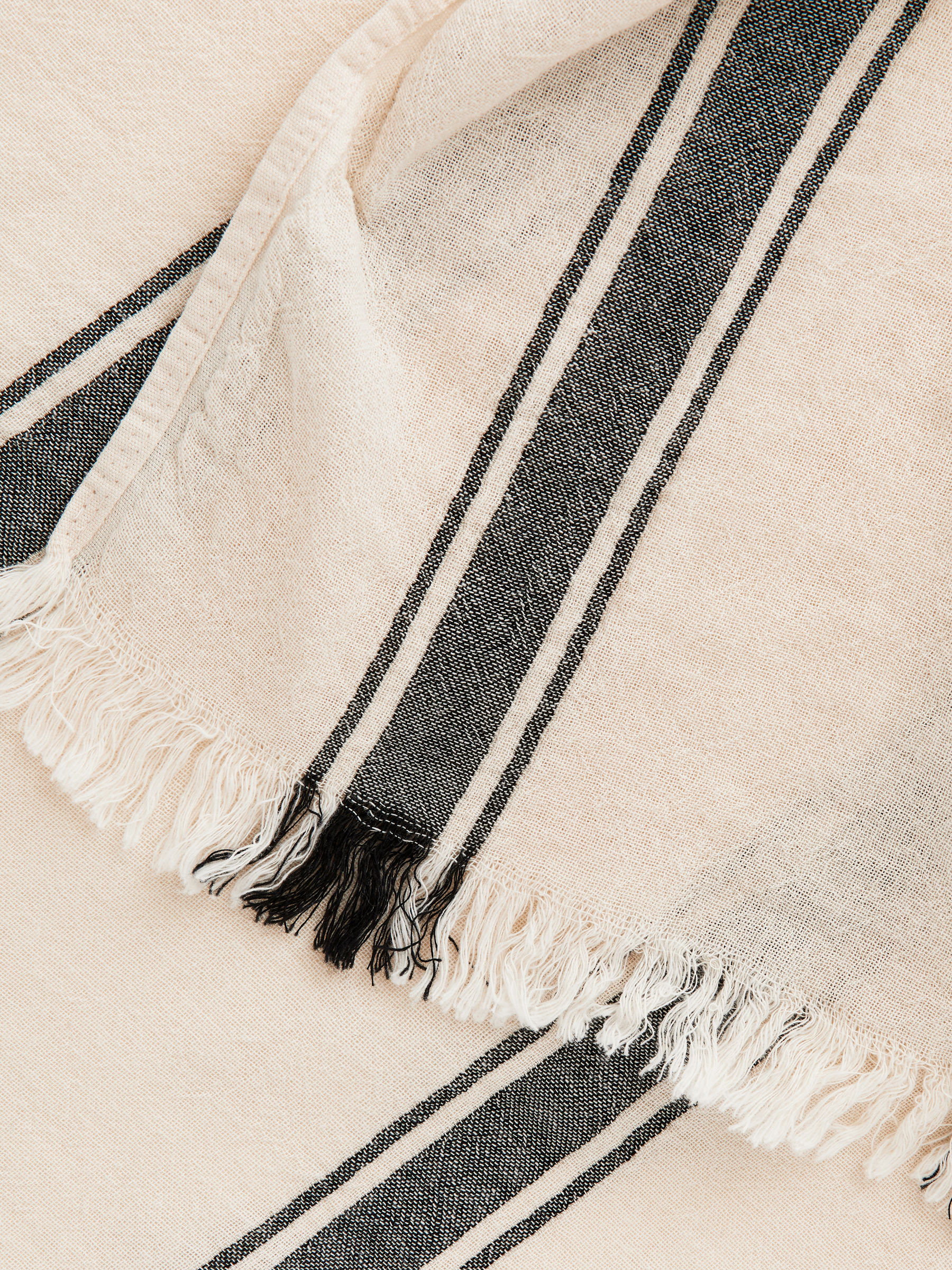 Woven Cotton Towel - Off White/Brown - Homeware - StillMedia/DescriptiveDetail - 5