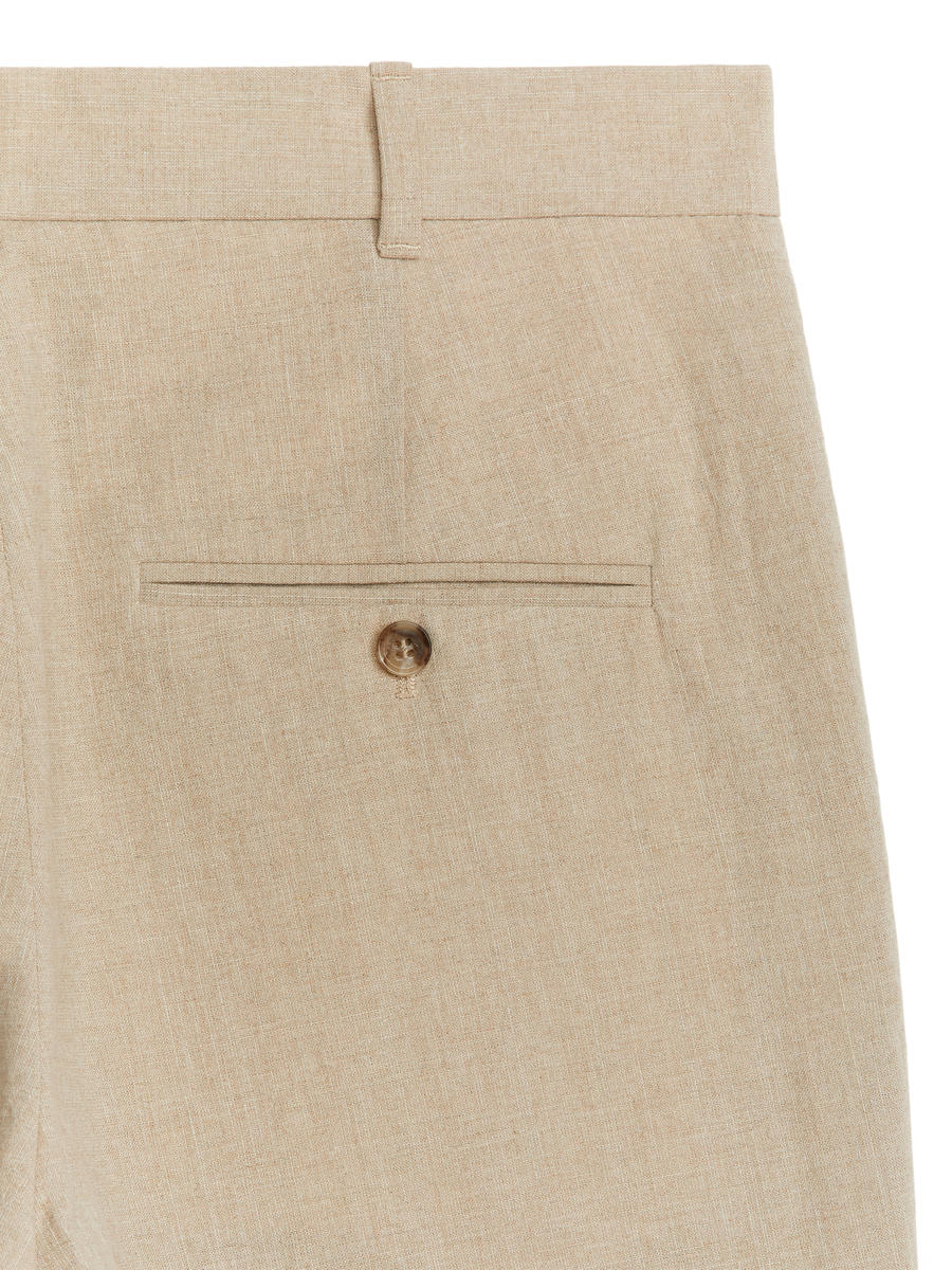 Textured Trousers - Beige - Regular fit - Men - 1214036001