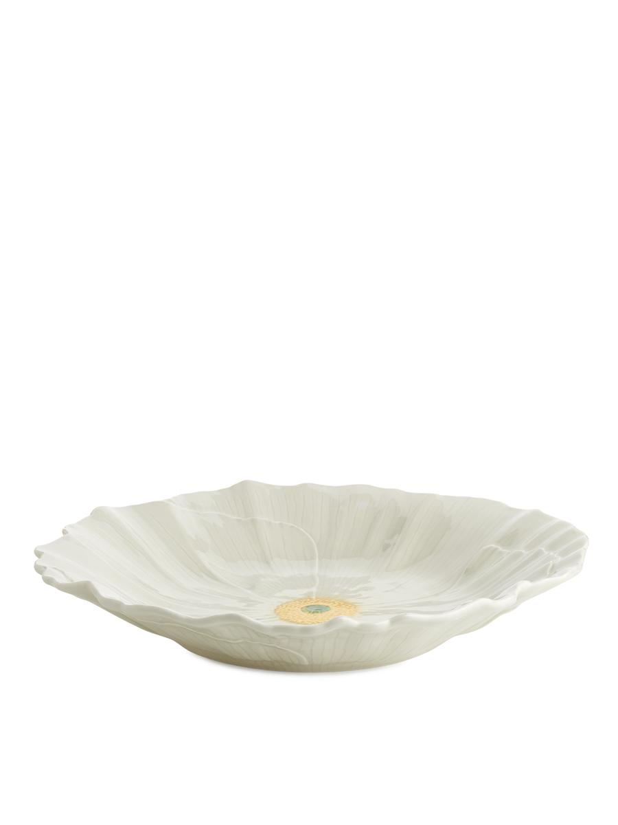 San Raphael Wild Flower Centrepiece Plate, 40 cm-#ECE9E2-3613