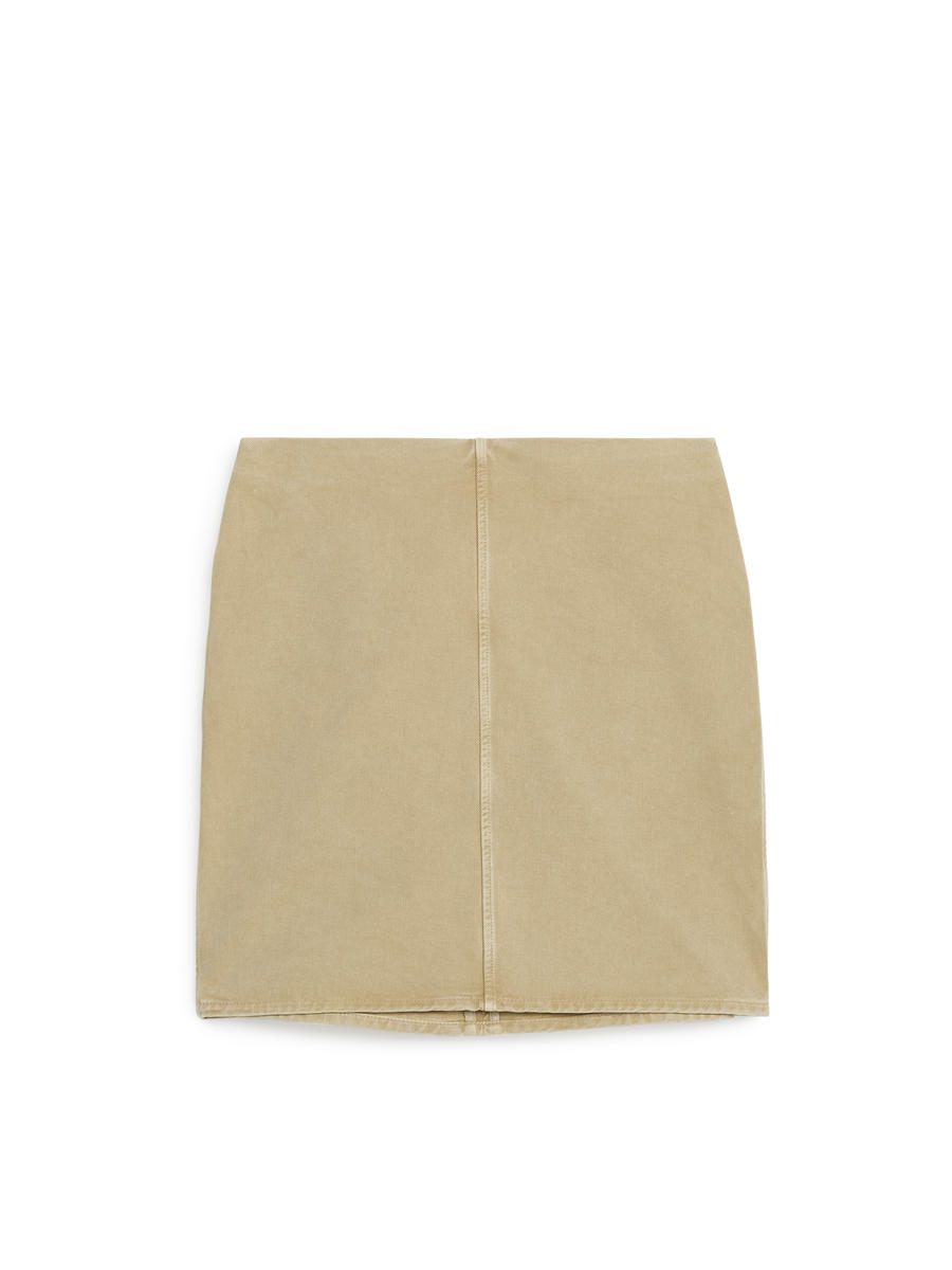 Short Denim Skirt-#CAB171-11795