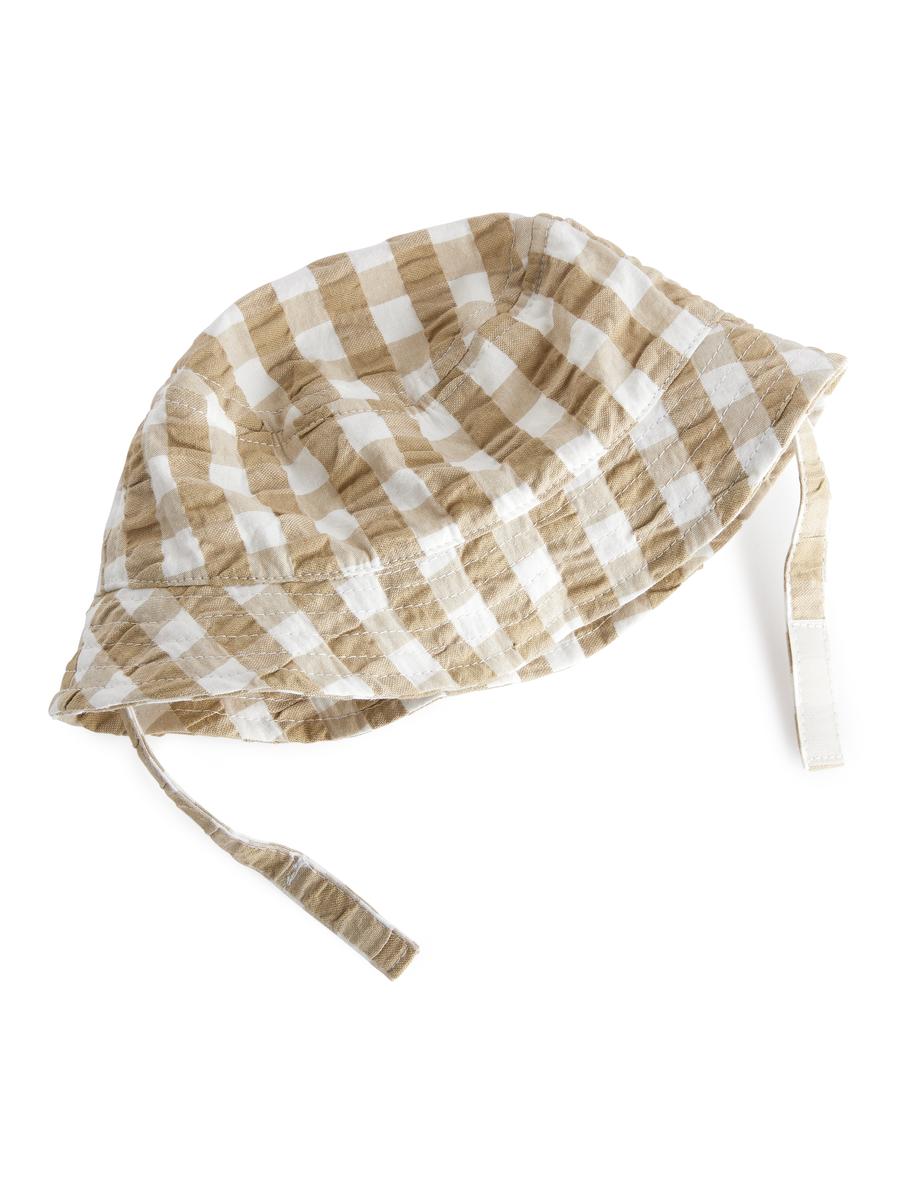 Seersucker Bucket Hat-#A49578-5492