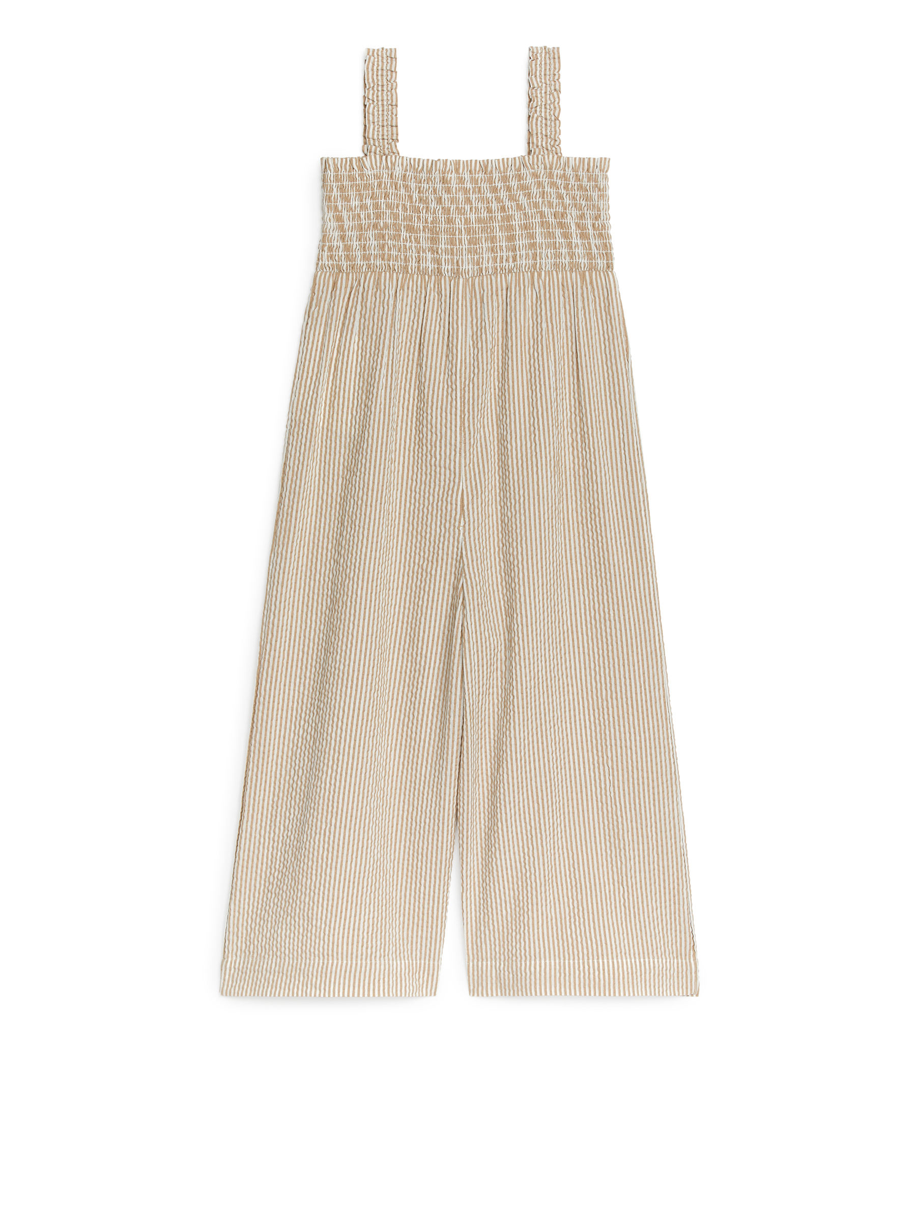 Jumpsuit aus Seersucker - Beige/Weiß - Regular Fit - Kinder - StillMedia/DescriptiveStillLife - 1
