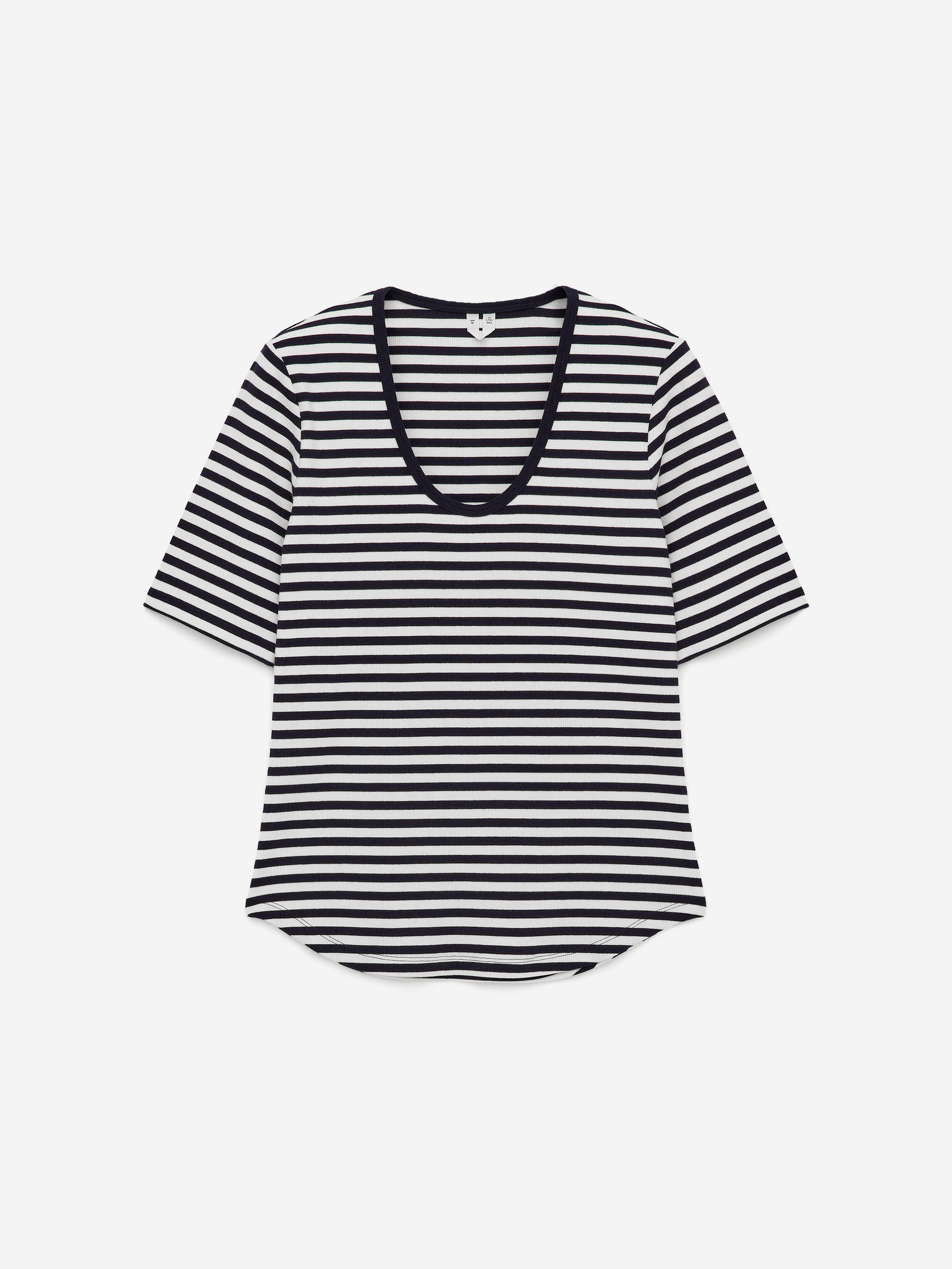 Ribbed T-Shirt-Blue-15260