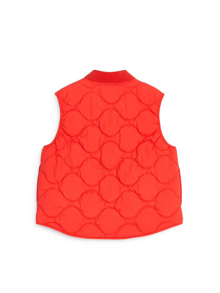 Quilted Vest-#BD433F-12397