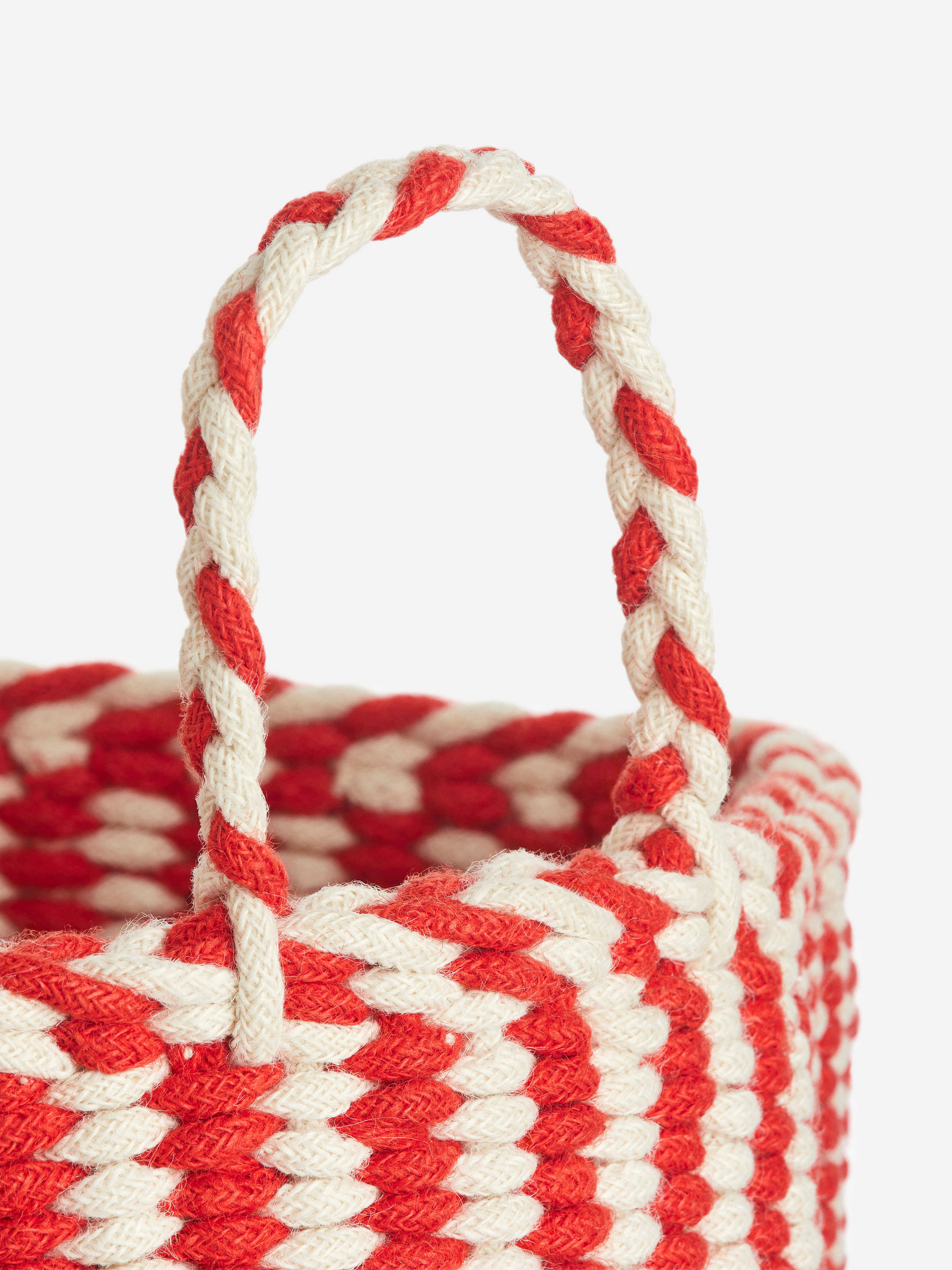 Storage Basket 41 cm - Red/Off White - Homeware - StillMedia/DescriptiveDetail - 2