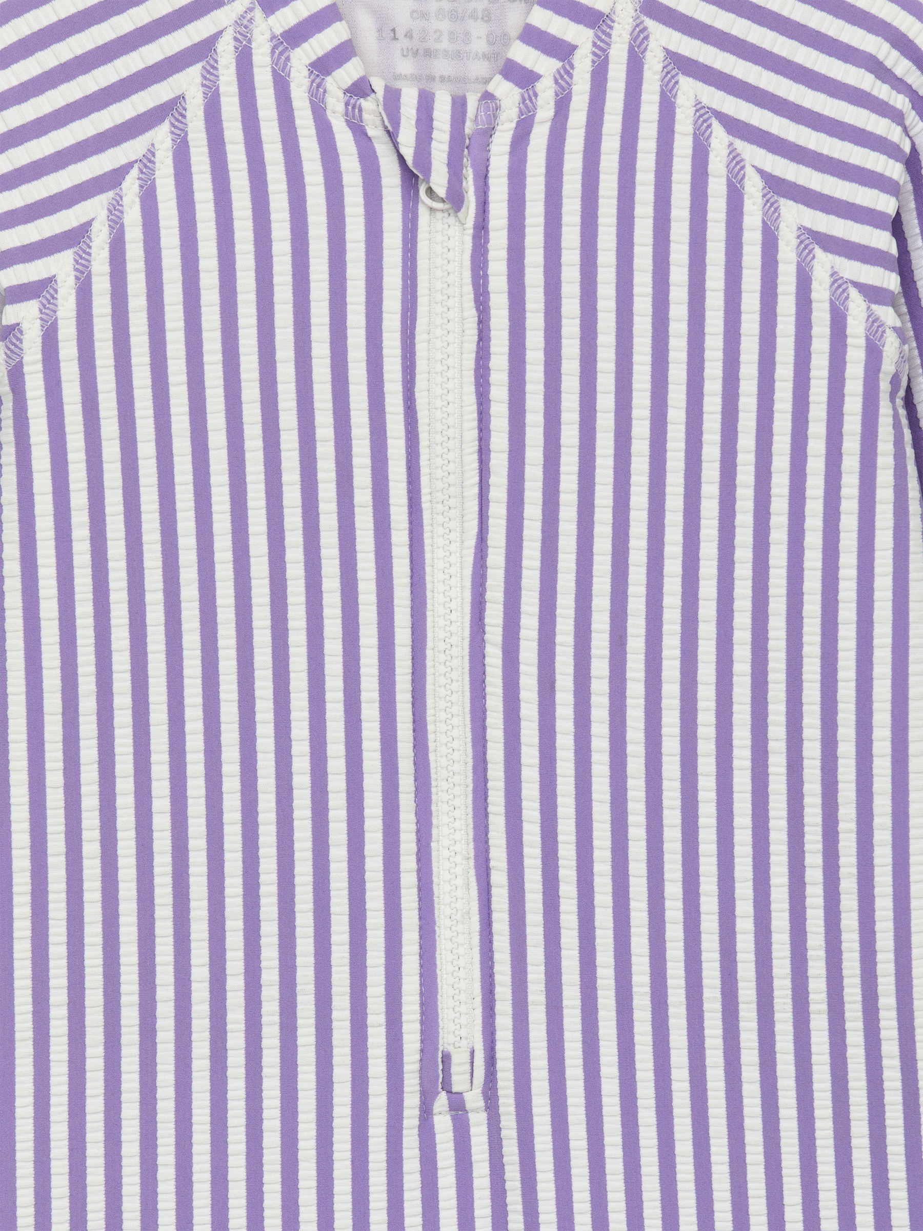 Long Seersucker UV Swim Overall - Lilac/White - Regular fit - Children - StillMedia/DescriptiveDetail - 3