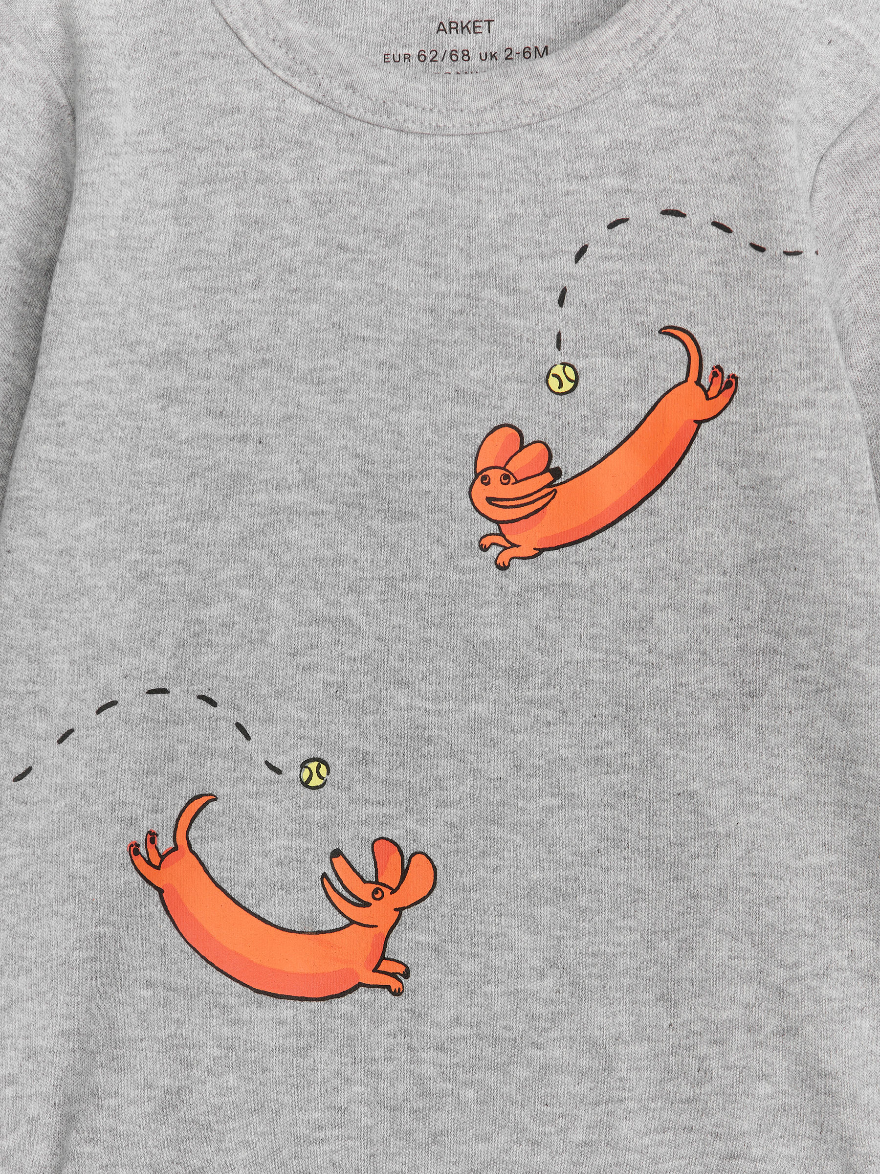 Long-Sleeve Bodysuit - Grey/Dogs - Regular fit - Children - StillMedia/DescriptiveDetail - 2