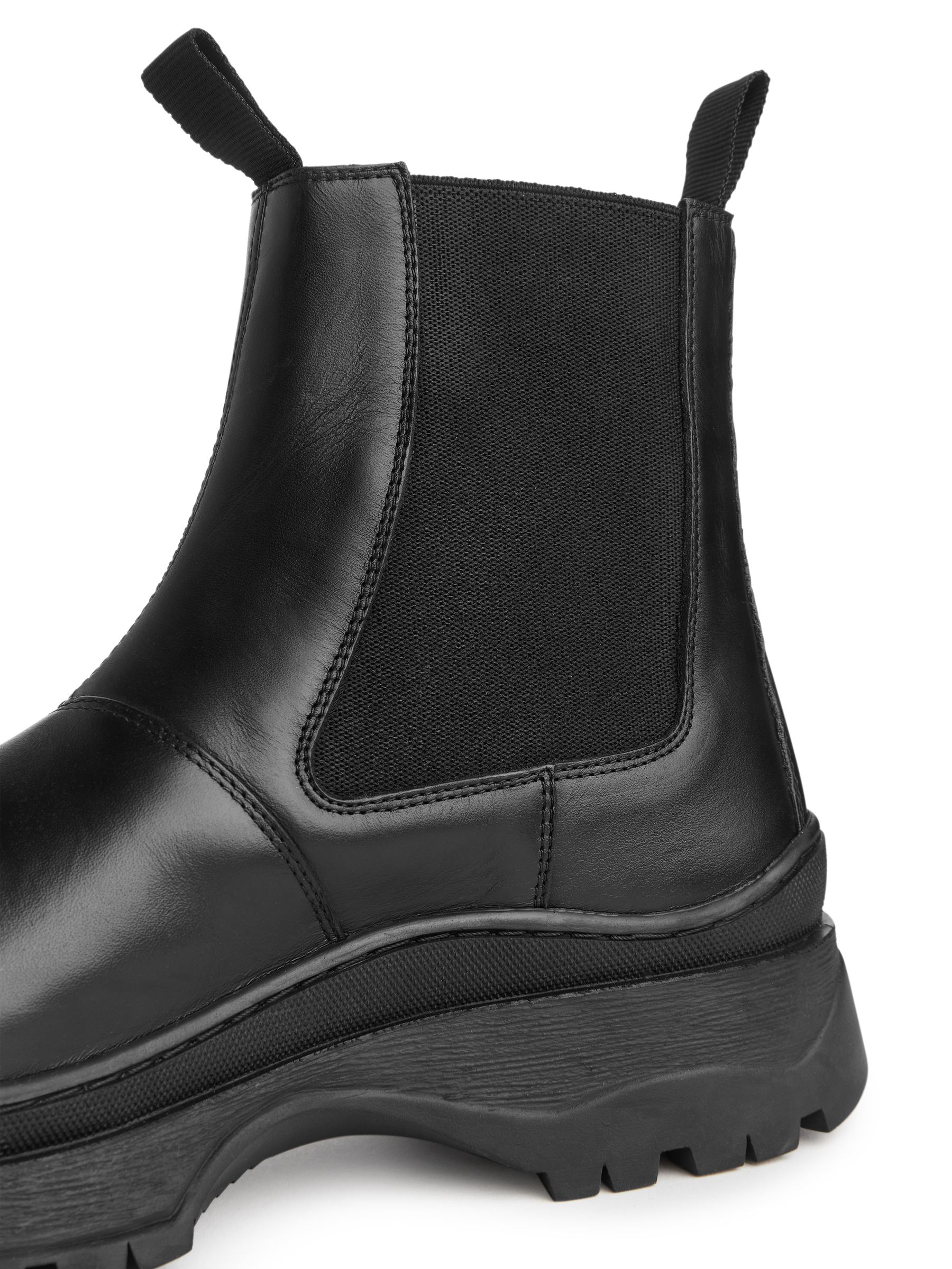 Stivali in pelle con suola chunky - Nero - Men - StillMedia/DescriptiveDetail - 4