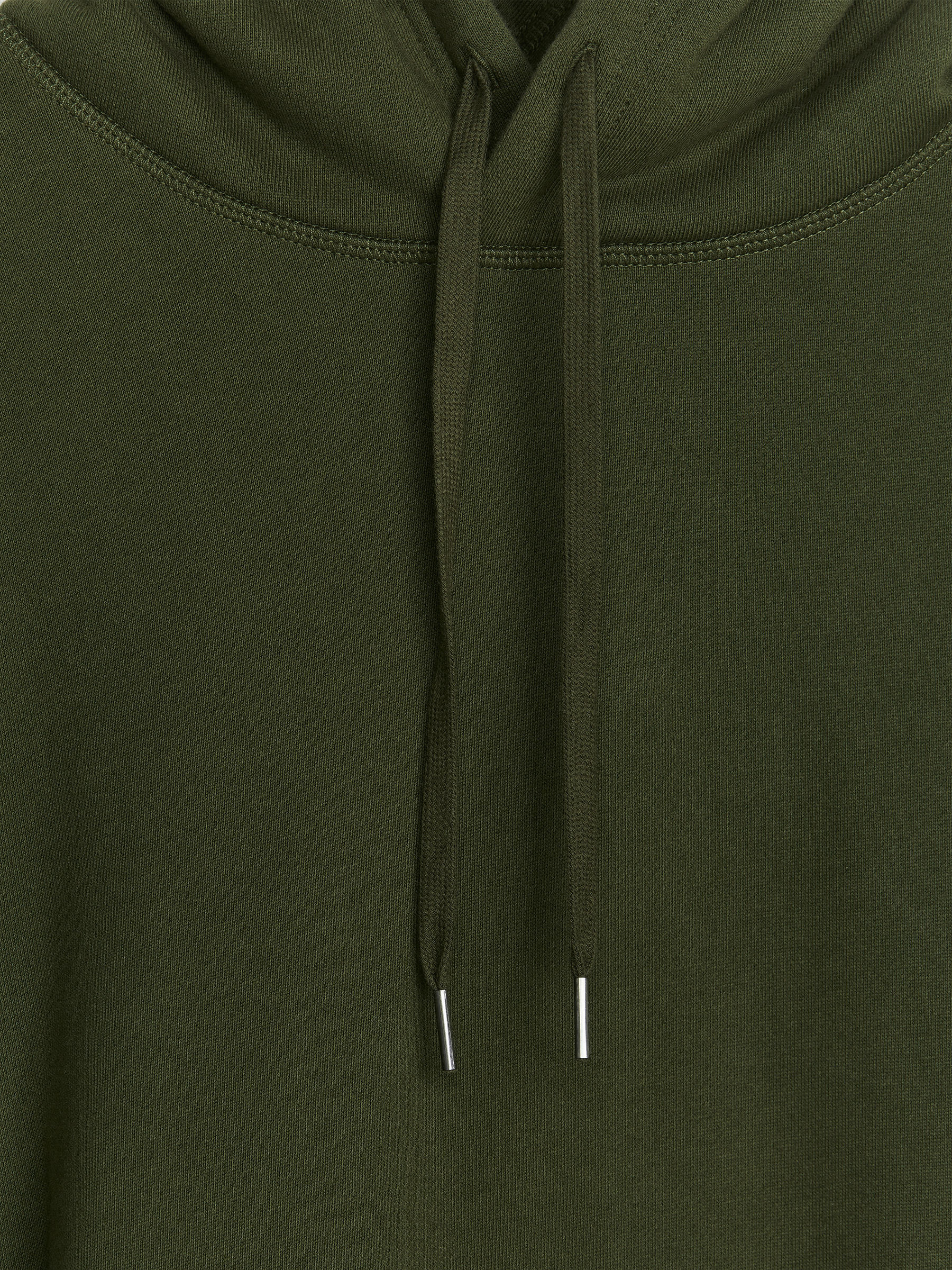 Relaxed Terry Hoodie - Khaki Green - Loose fit - Men - StillMedia/DescriptiveDetail - 2
