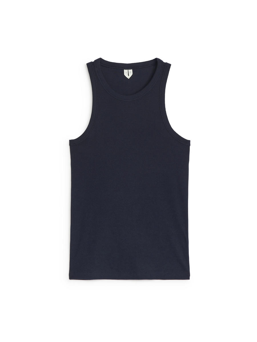 Rib Racer Tank Top-#0A041F-11560