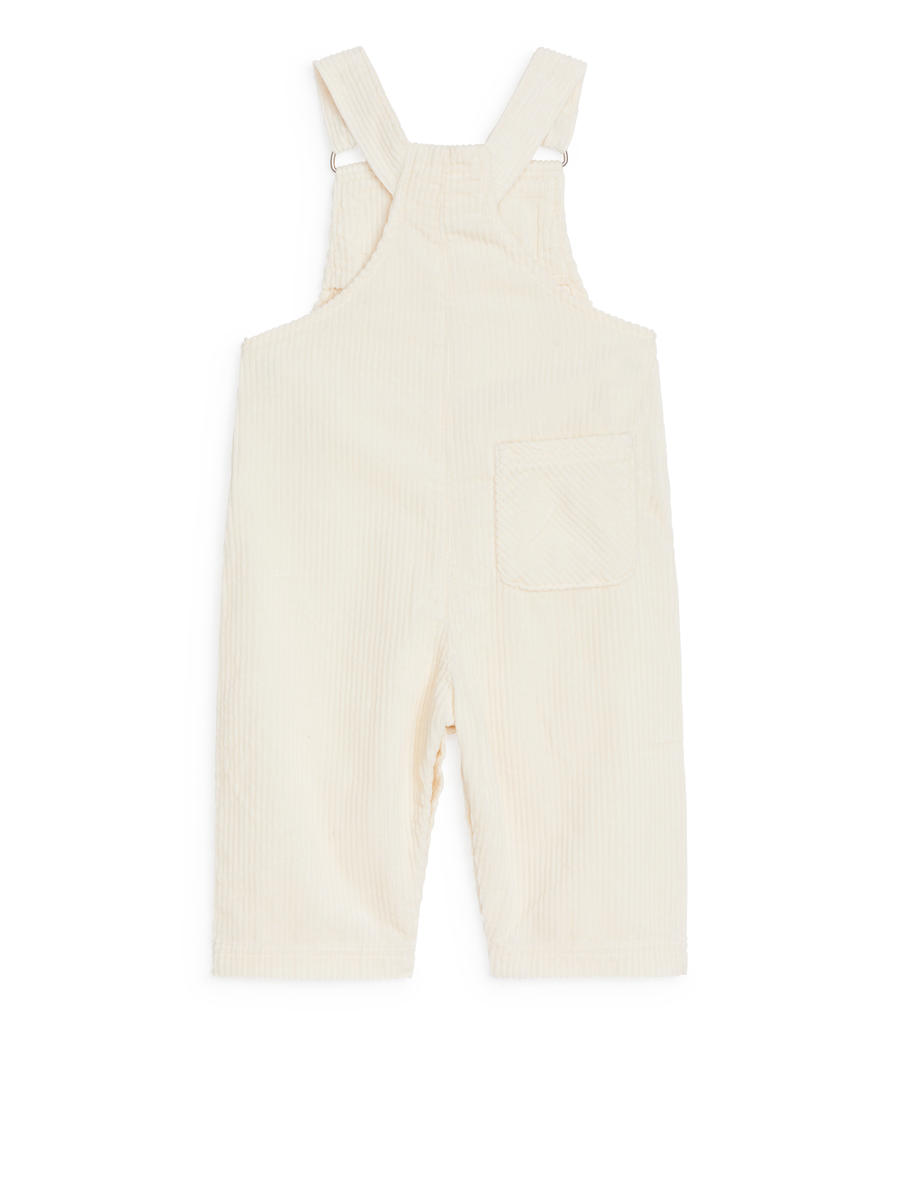 Corduroy Dungarees-#DCD6C7-12641