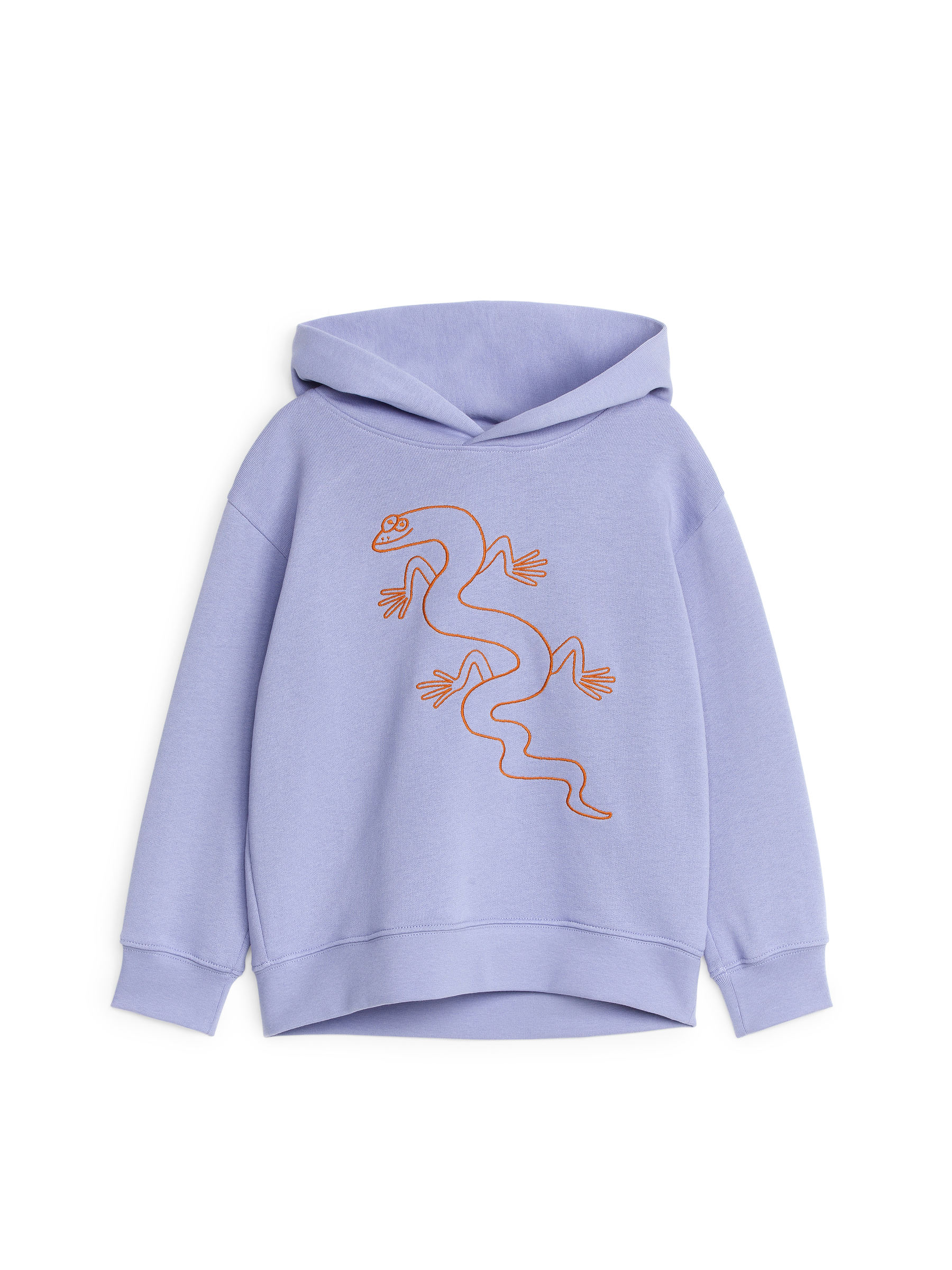 Kapuzenpullover mit Stickerei - Lila - Loose Fit - Kinder - 0948368016