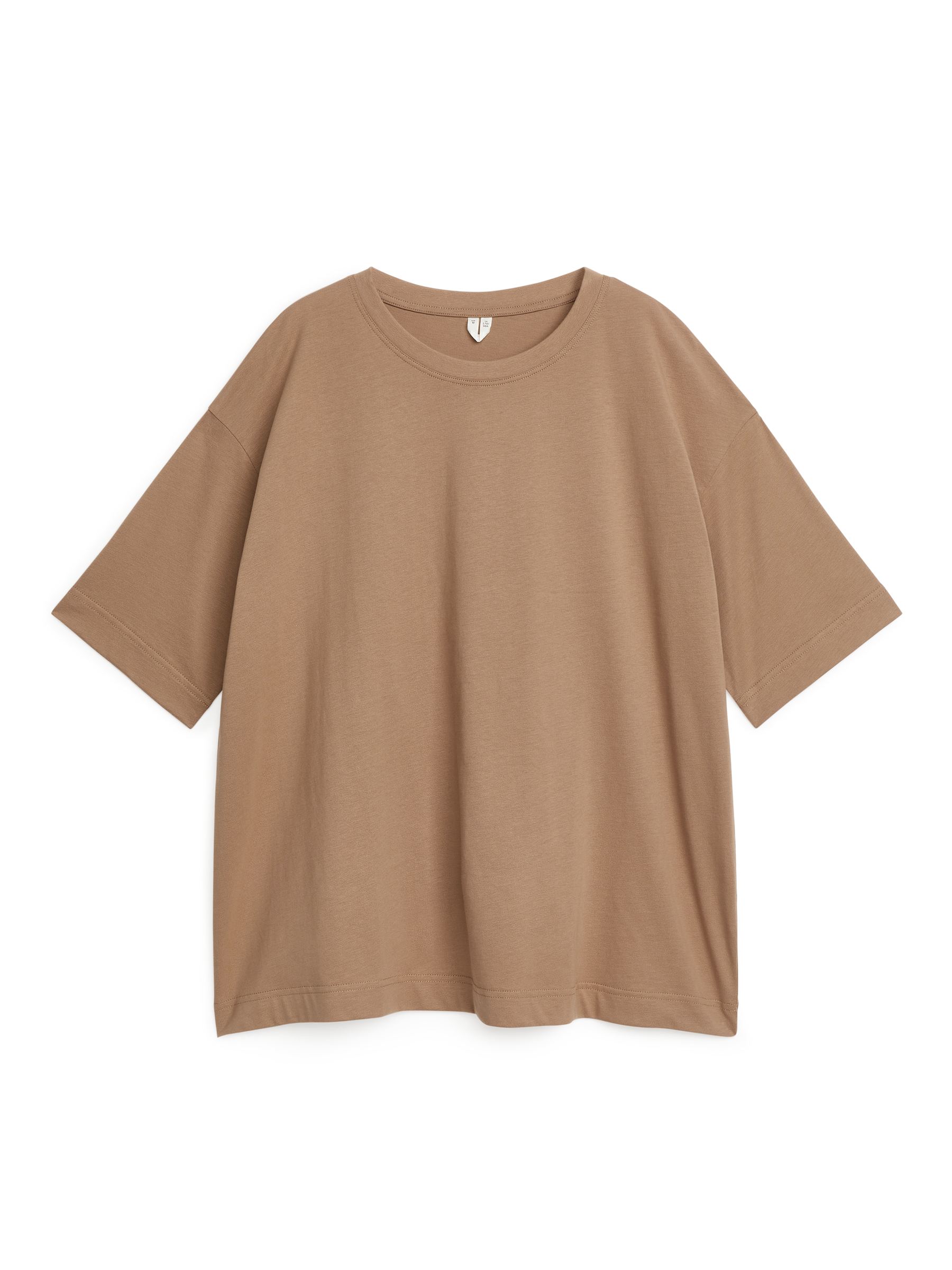 SHIRO Relaxed T-Shirt - Dark Beige - Oversized - Women - StillMedia/DescriptiveStillLife - 1