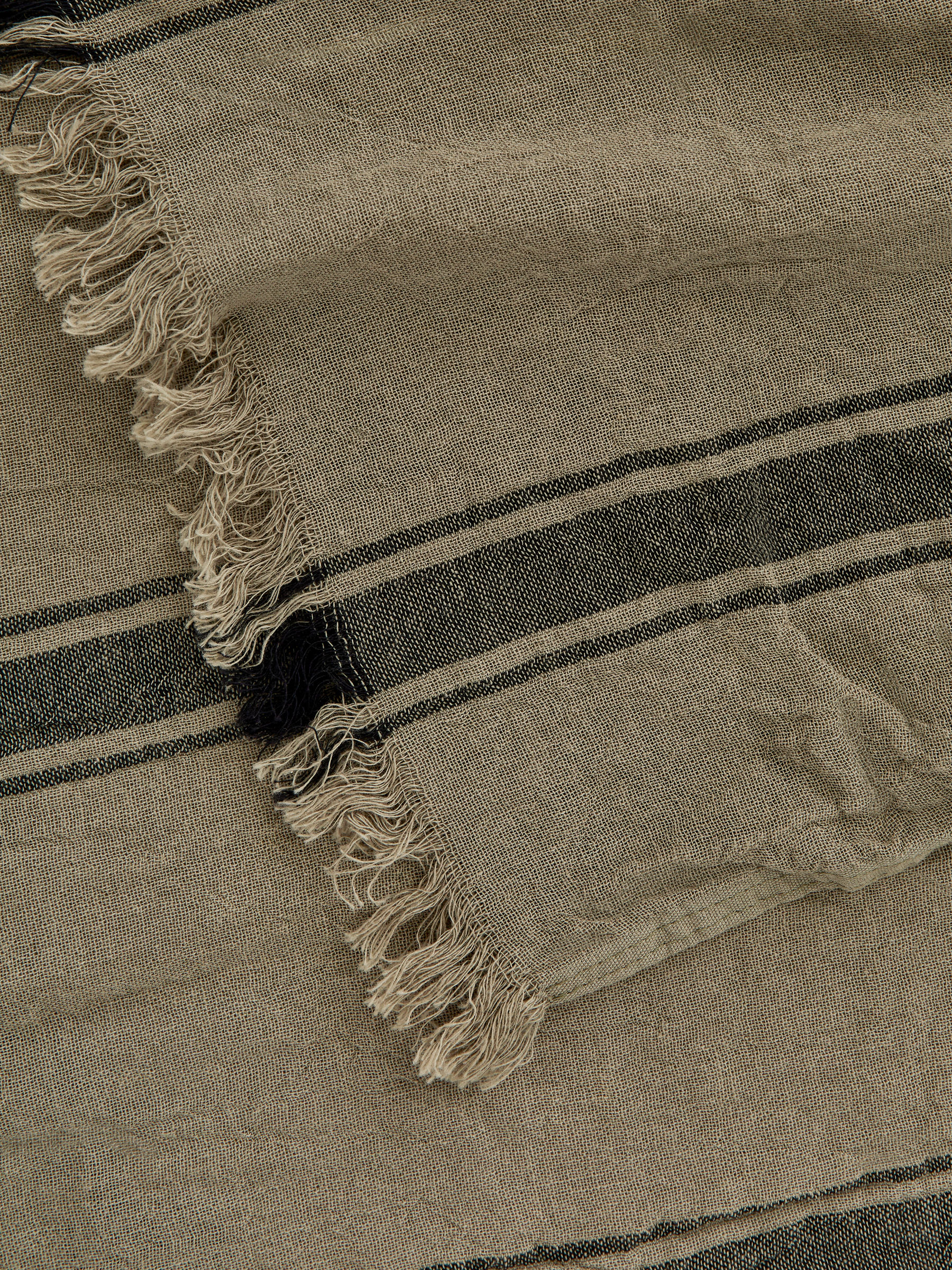 Woven Cotton Towel - Khaki Green/Brown - Homeware - StillMedia/DescriptiveDetail - 3