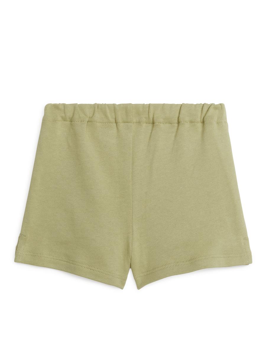 Shorts aus Baumwollfrottee - Khaki - Relaxed Fit - Children - 1074149005