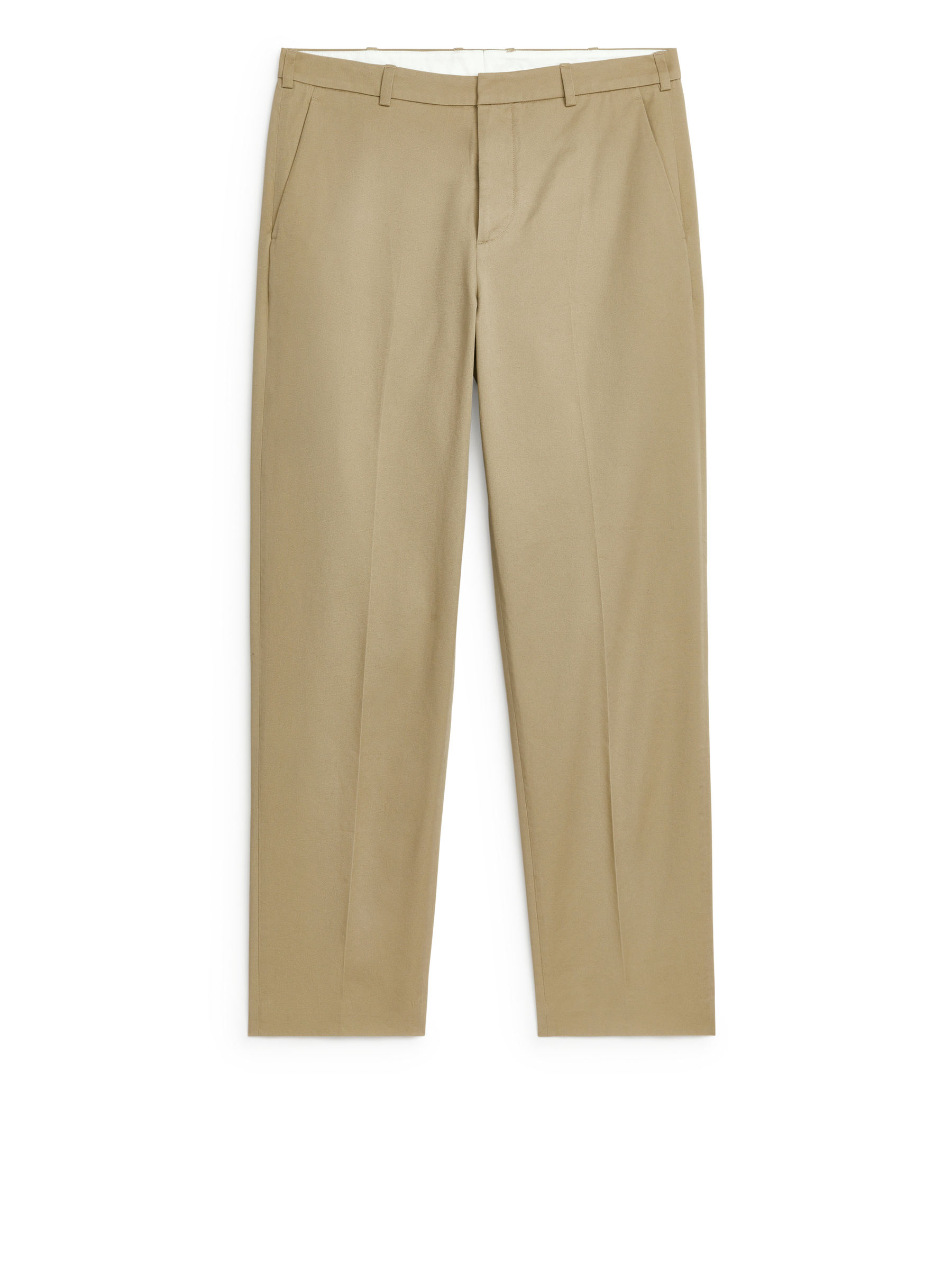 Slim Cotton Chinos - Beige - Slim fit - Men - 1217234002