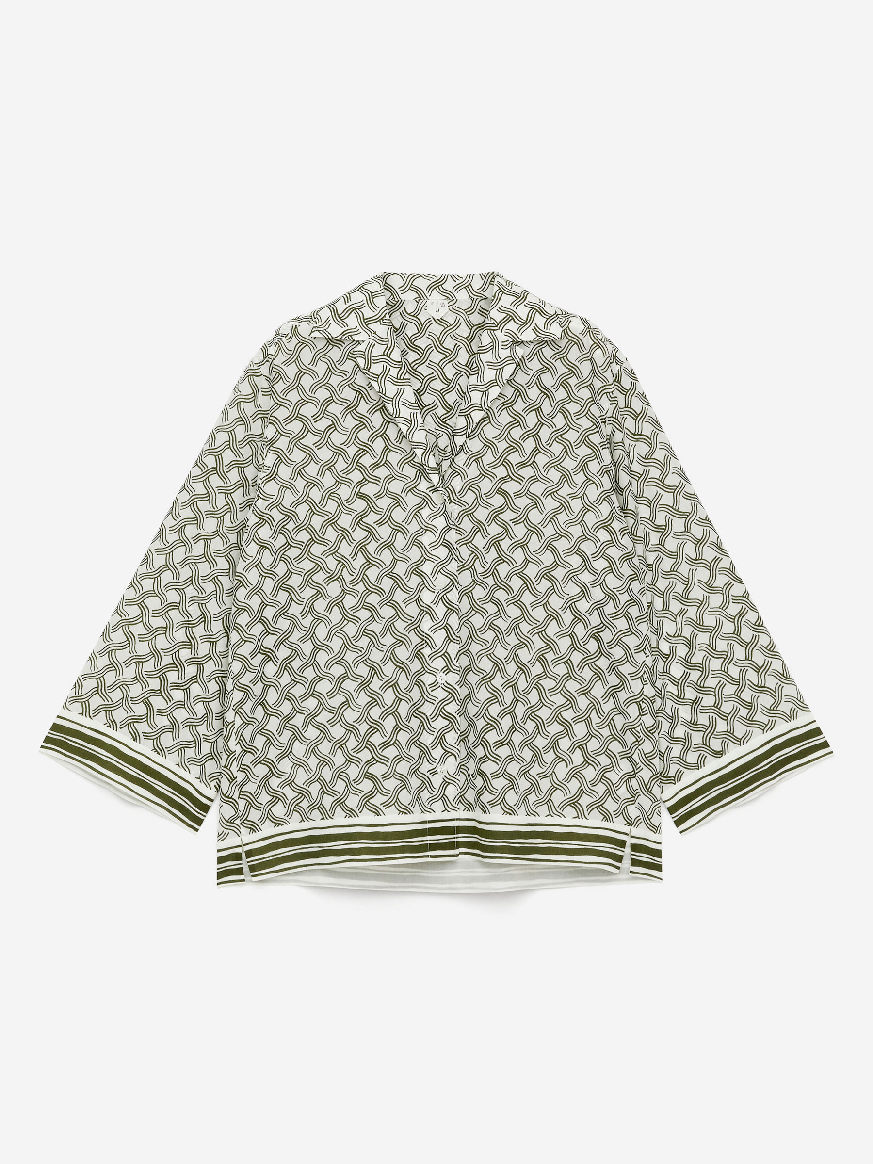 Printed Shirt-Green-15796