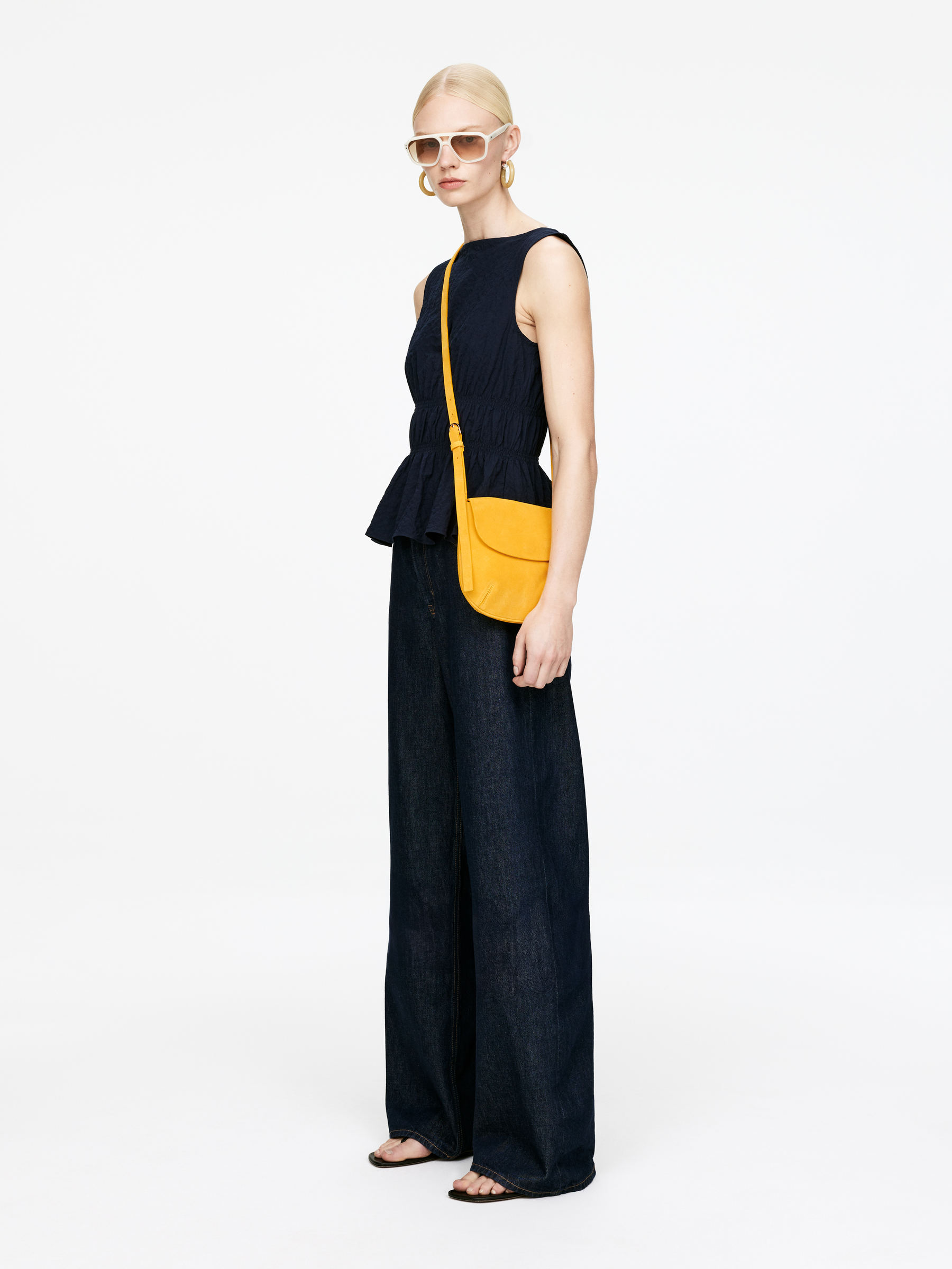 Leather Crossbody Bag - Yellow - Women - StillMedia/Lookbook - 6