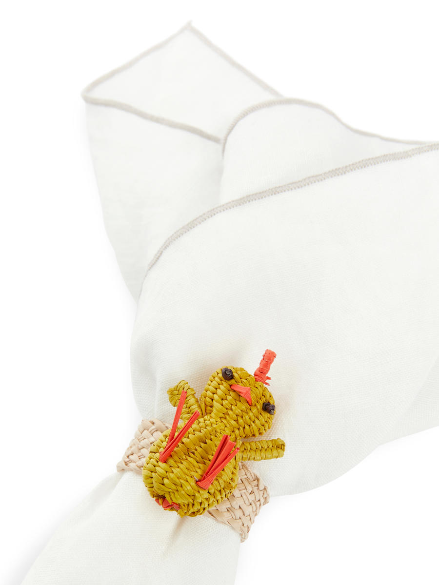 GUANABANA Napkin Ring-#FFFA74-8091