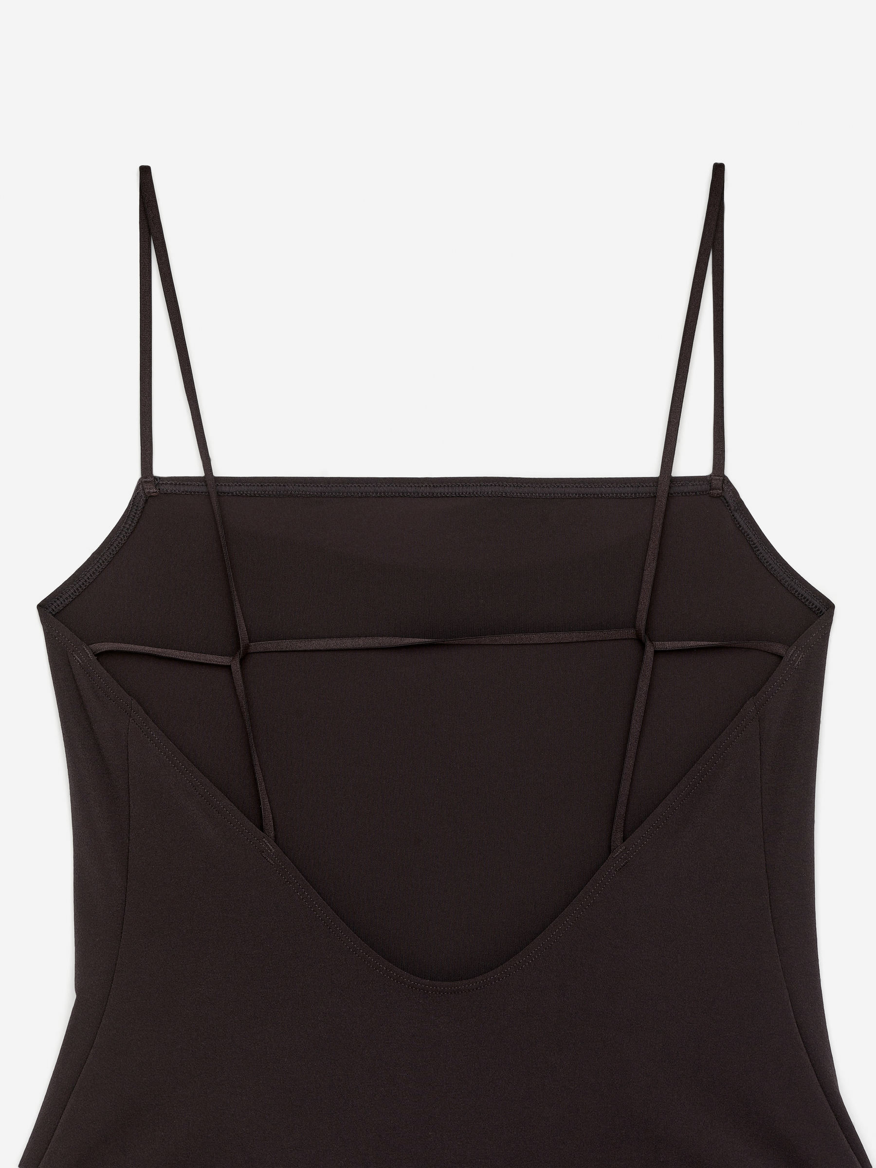 Baddräkt med rak ringning - Mörkbrun - Women - StillMedia/DescriptiveDetail - 2