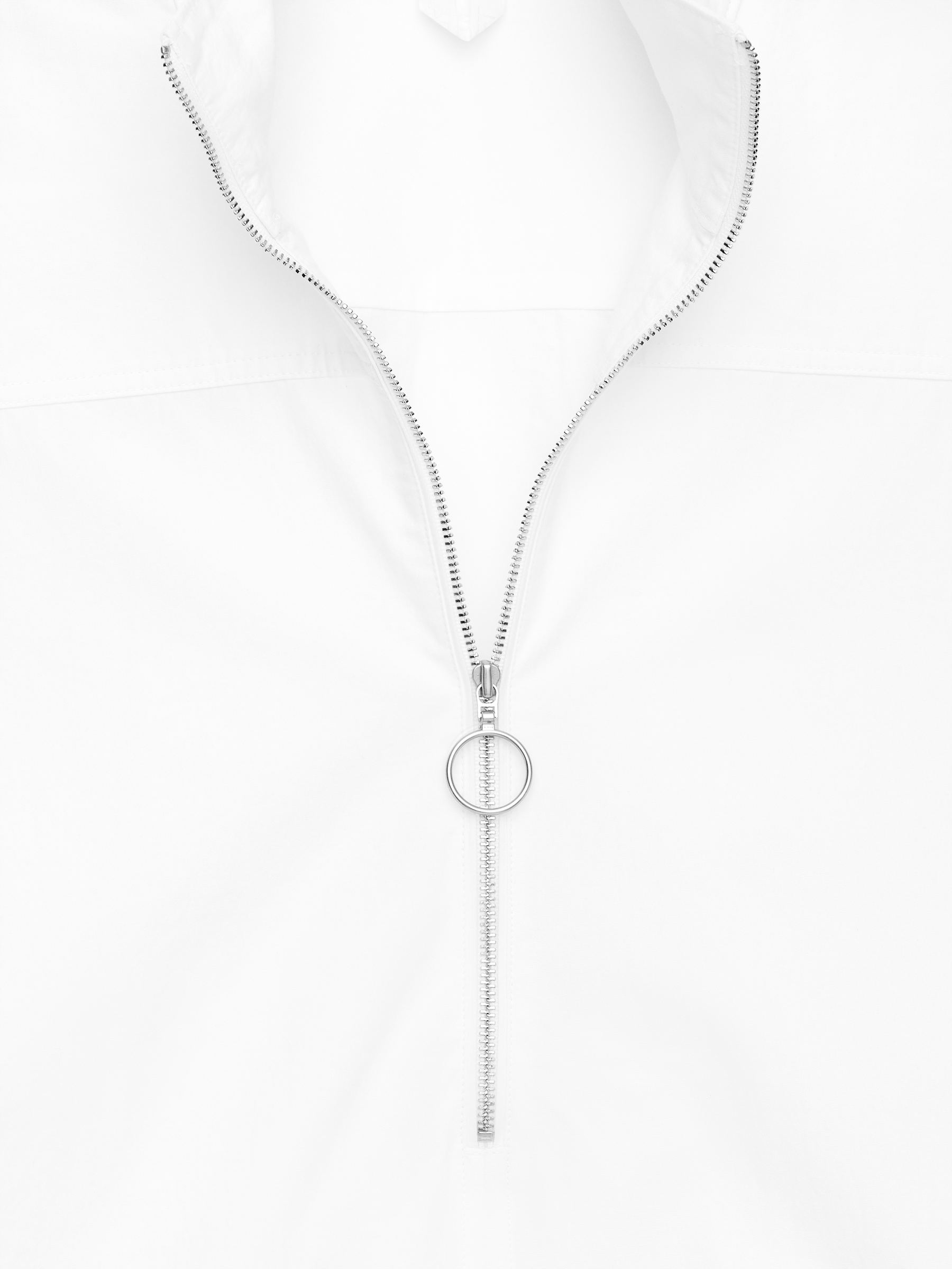 Shirt mit kurzem Reißverschluss - Weiß - Regular Fit - Damen - StillMedia/DescriptiveDetail - 1