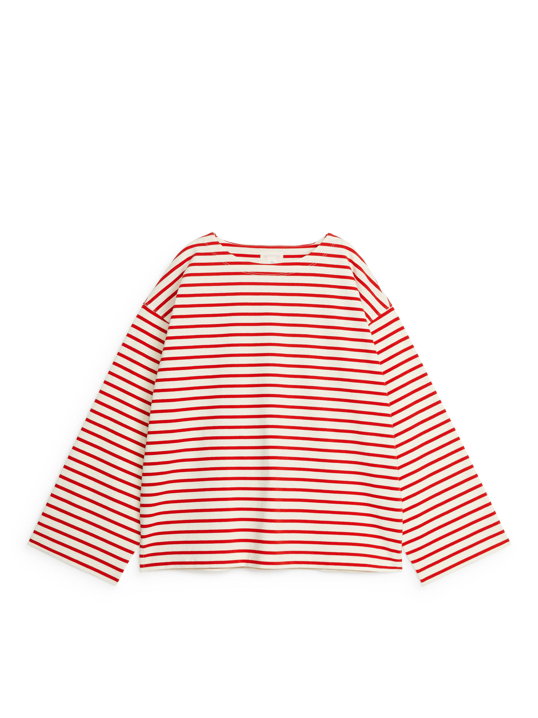 Langarmshirt - Weiß/Rot - Relaxed Fit - Damen - StillMedia/DescriptiveStillLife - 2