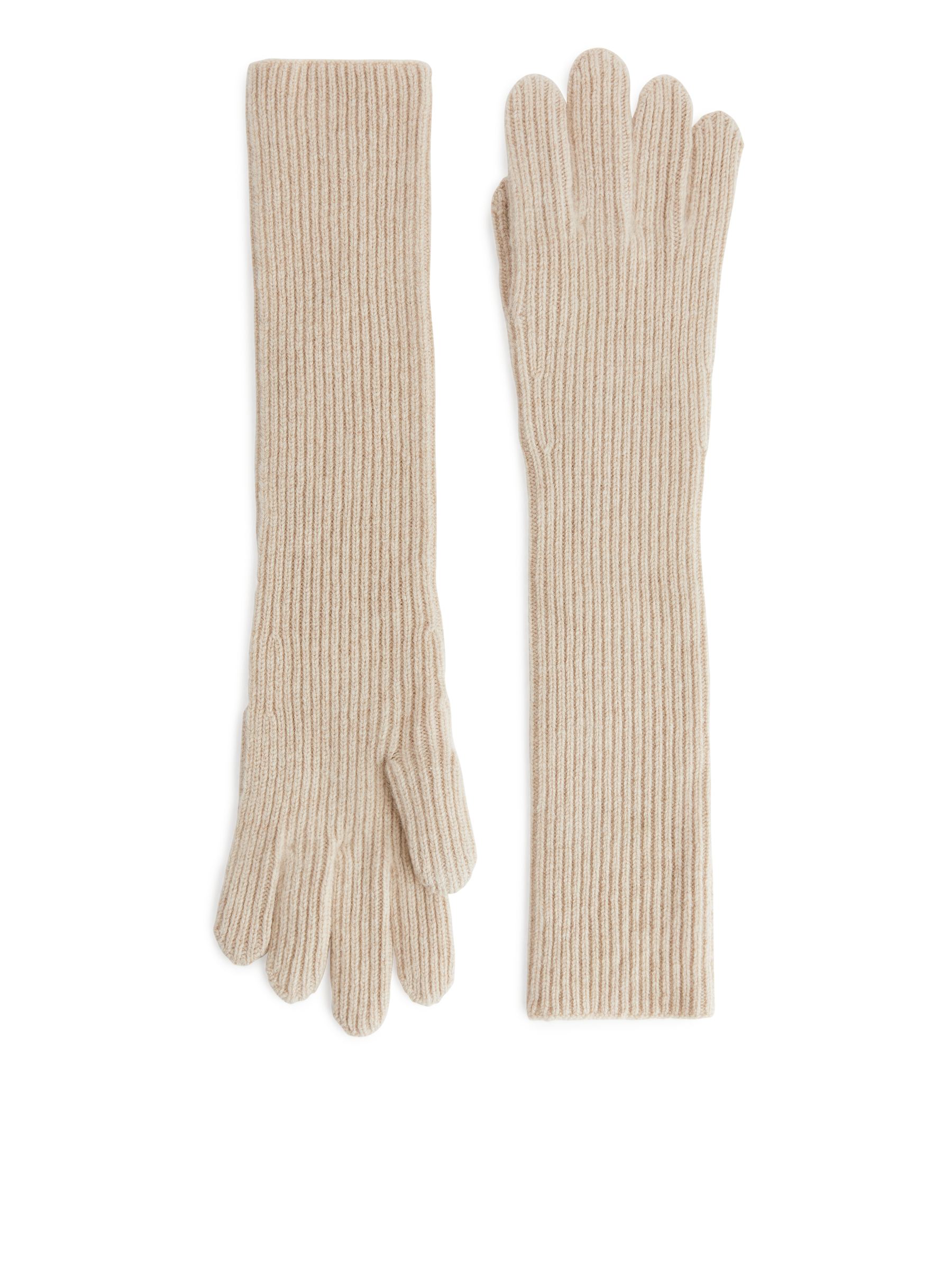 LongCashmereBlendGloves-#D2CDB1-1227