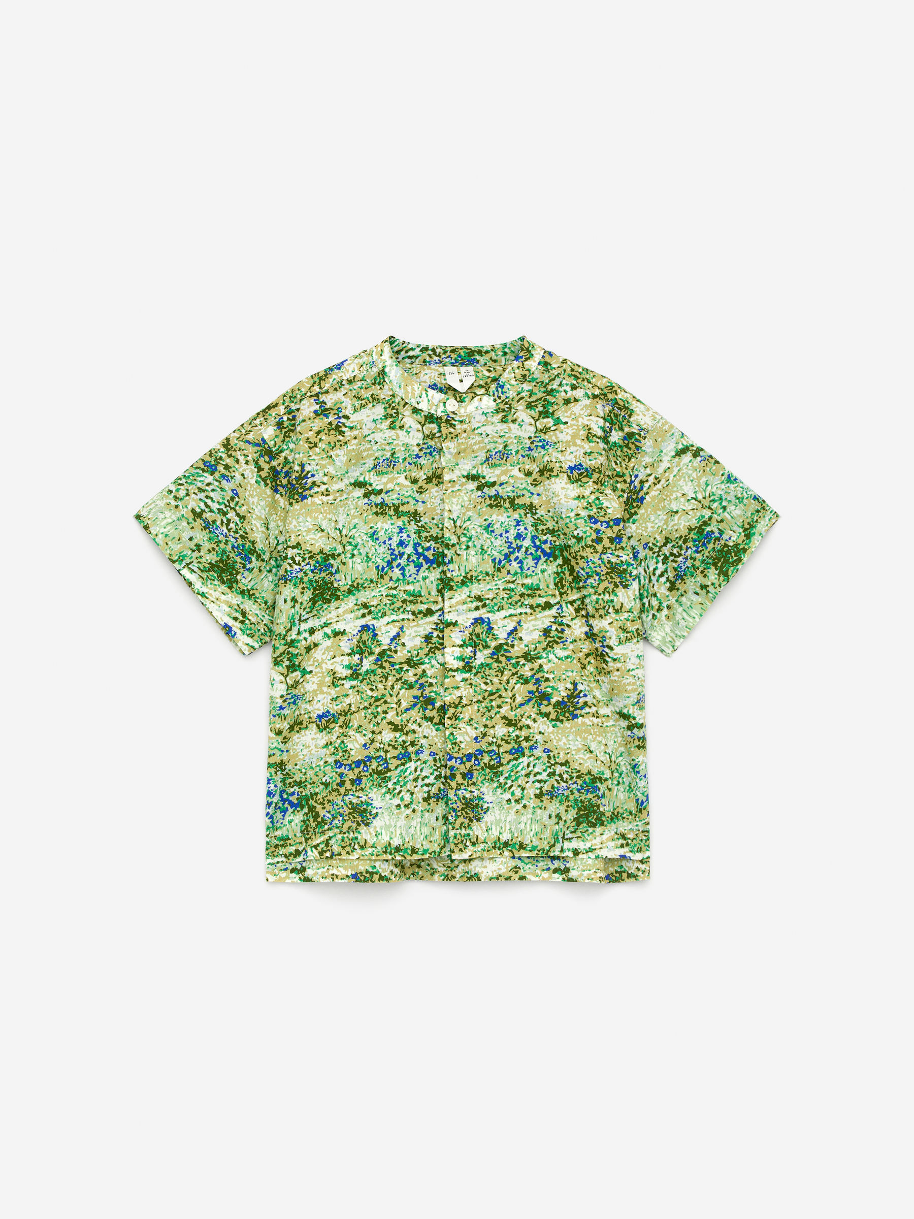 Printed Shirt-#669B6D-15393