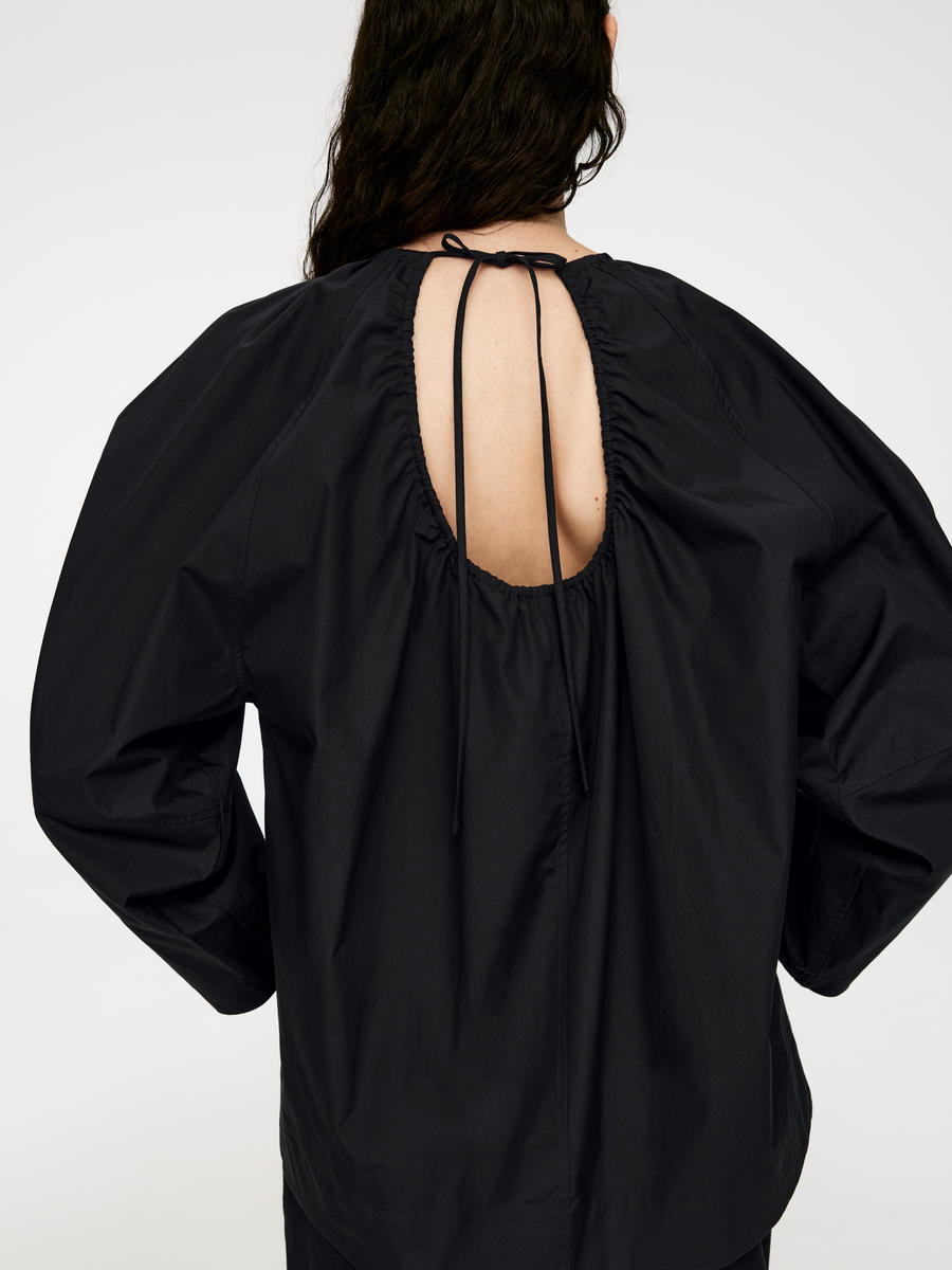 Scoop-Back Blouse - Black - Regular fit - Women - 1251867002