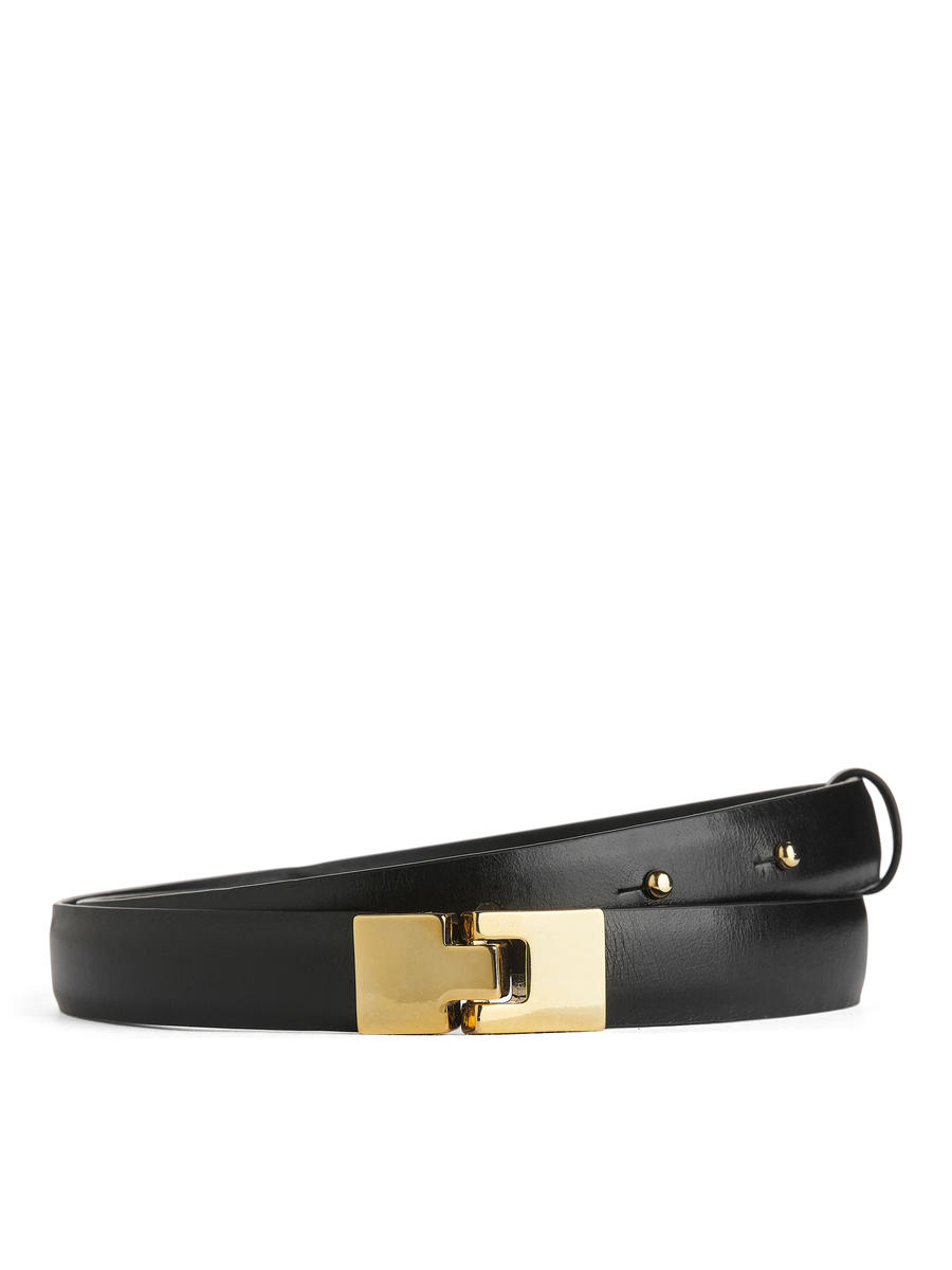 Buckle Leather Belt-#272628-6543