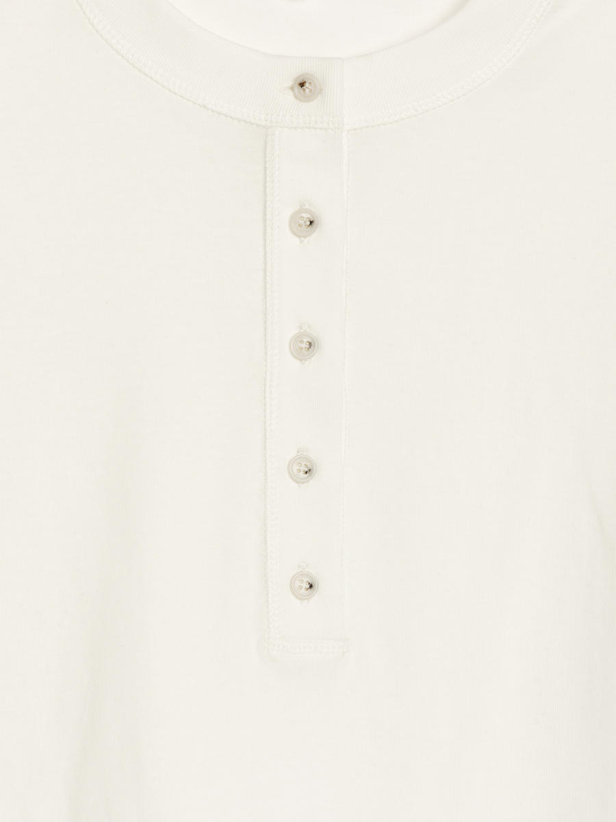 Chemise Henley en coton - Blanc - Slim fit - Femme - 1250749001